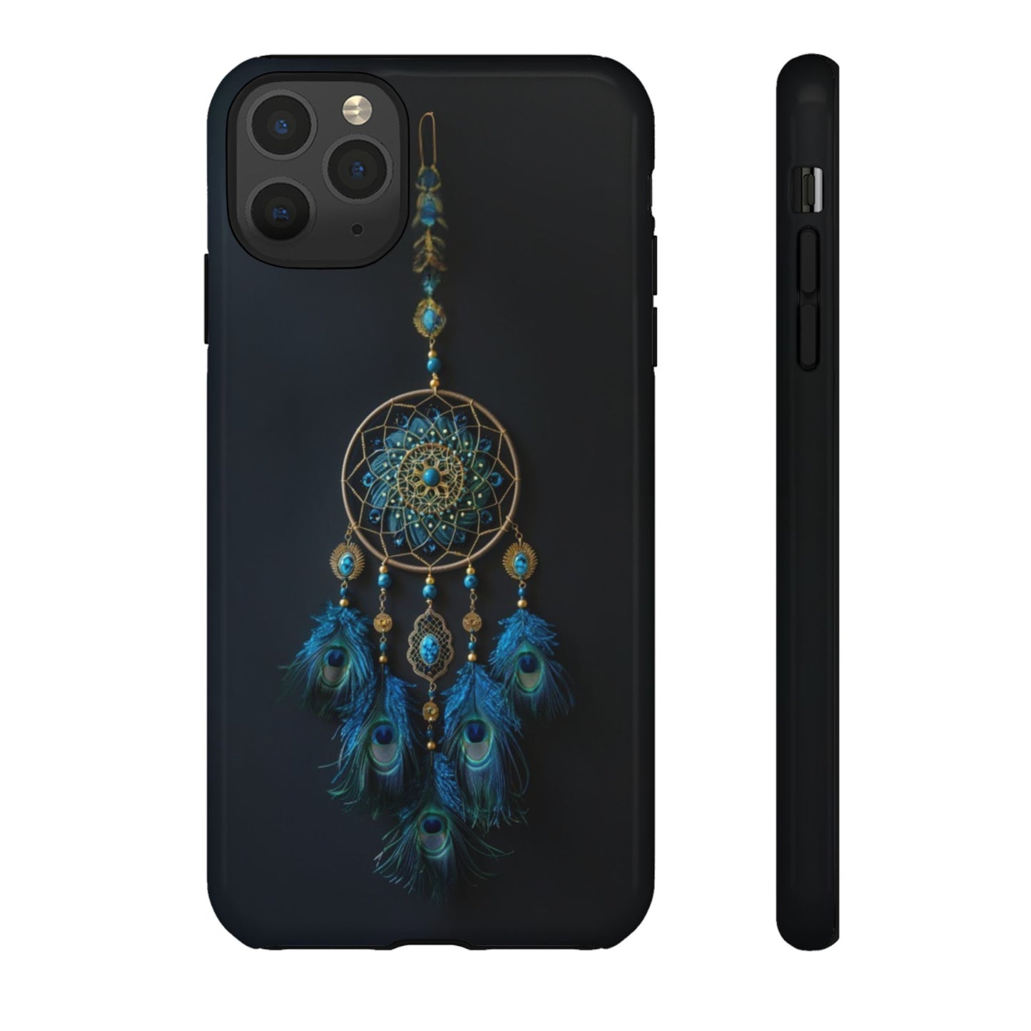 Peacock Feather Dreamcatcher - Tough iPhone Case