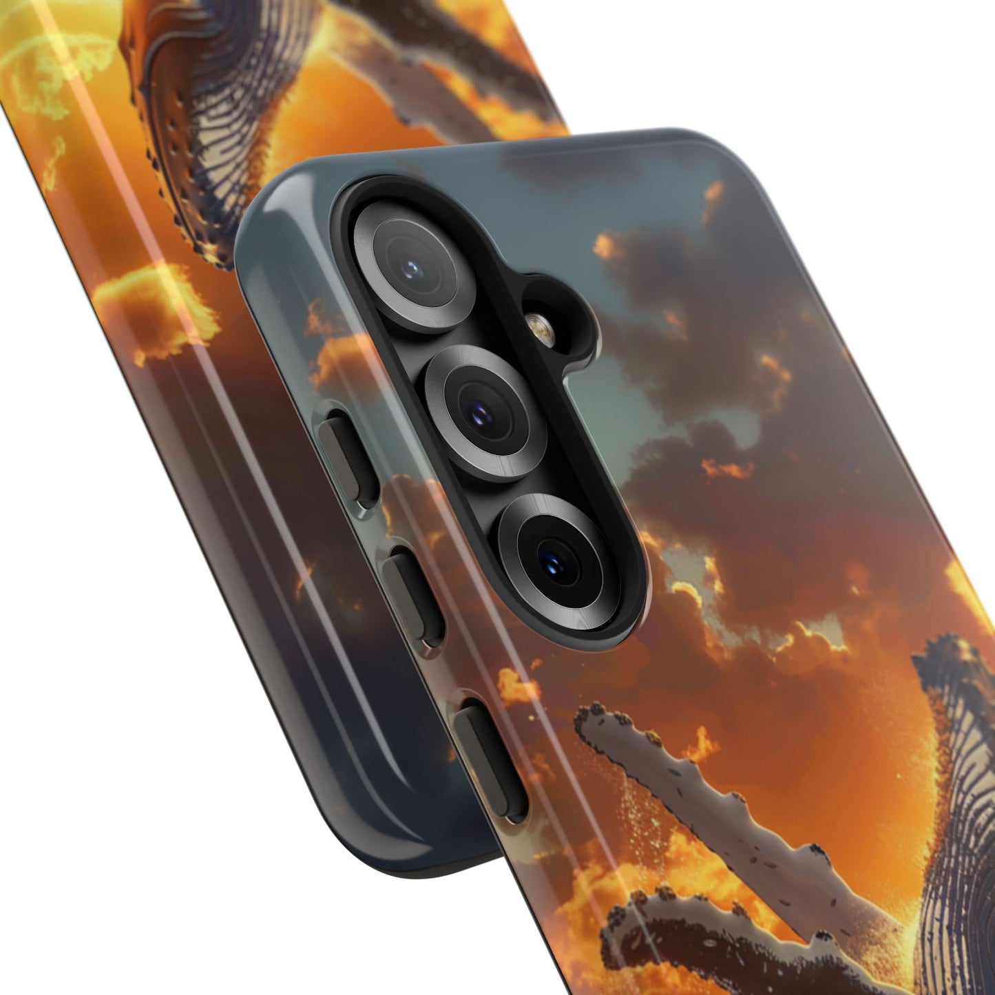 Sunset Breach Whale - Tough Samsung Galaxy Case
