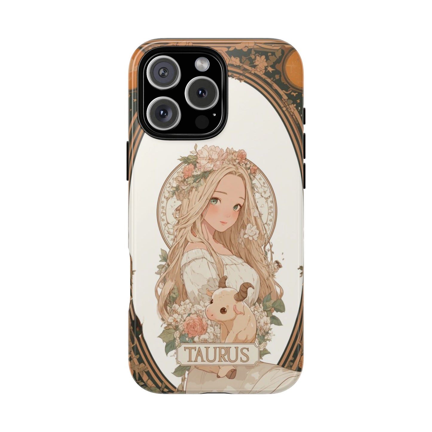 Taurus Floral Maiden - Tough iPhone Case