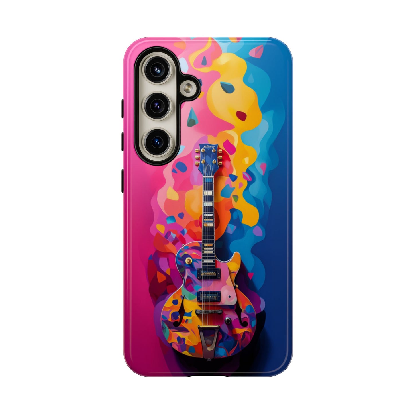 Vibrant Abstract Guitar Phone Case - iPhone, Google Pixel, Samsung Galaxy