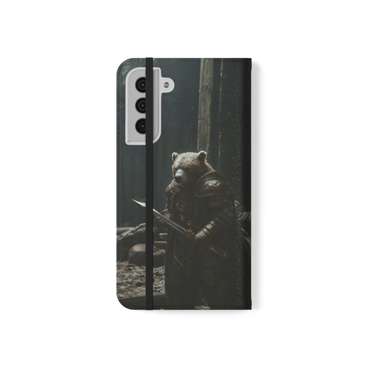 Medieval Bear Warrior Knight - Wallet Flip Case