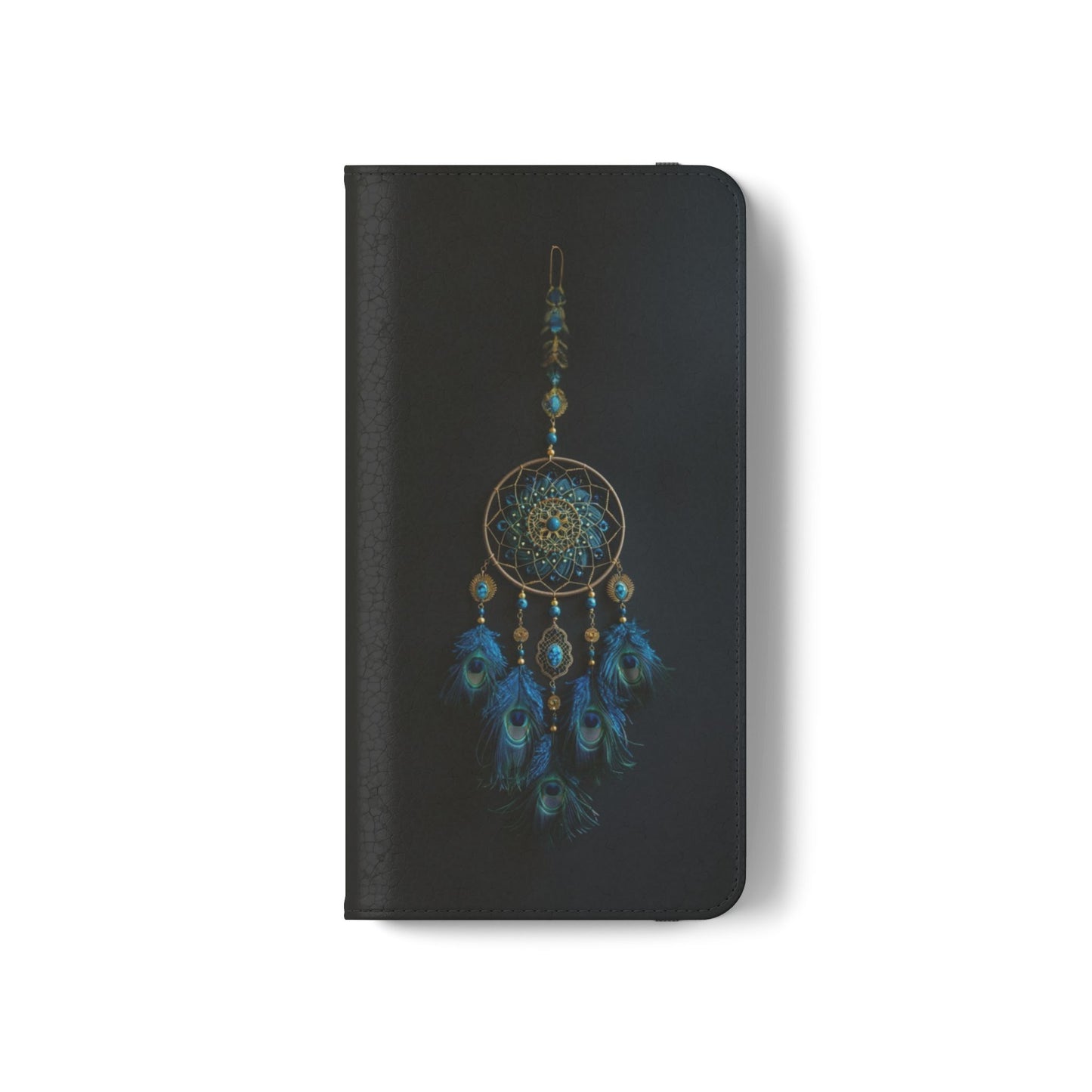 Peacock Feather Dreamcatcher - Wallet Flip Case