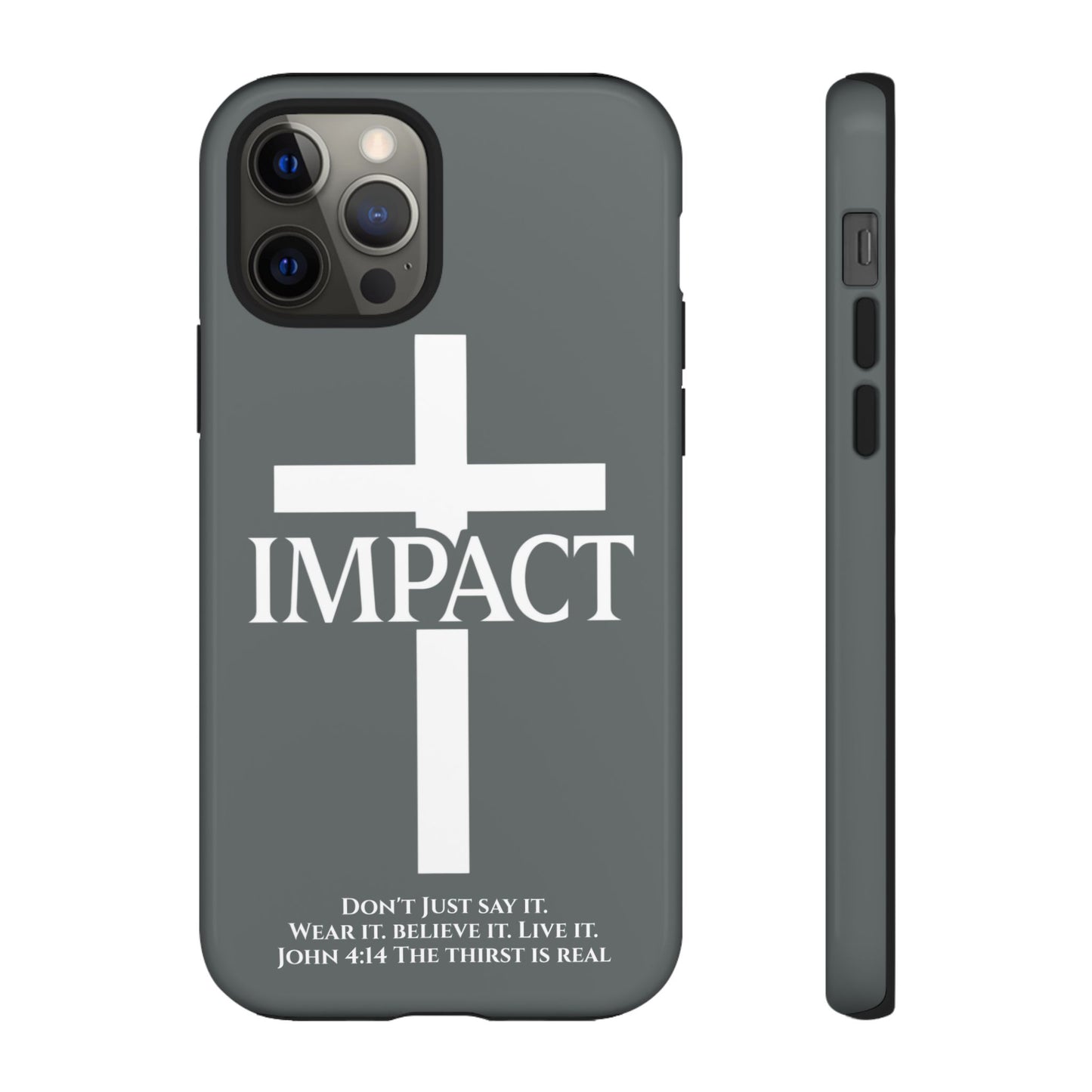 Impact Gray- Tough iPhone Case