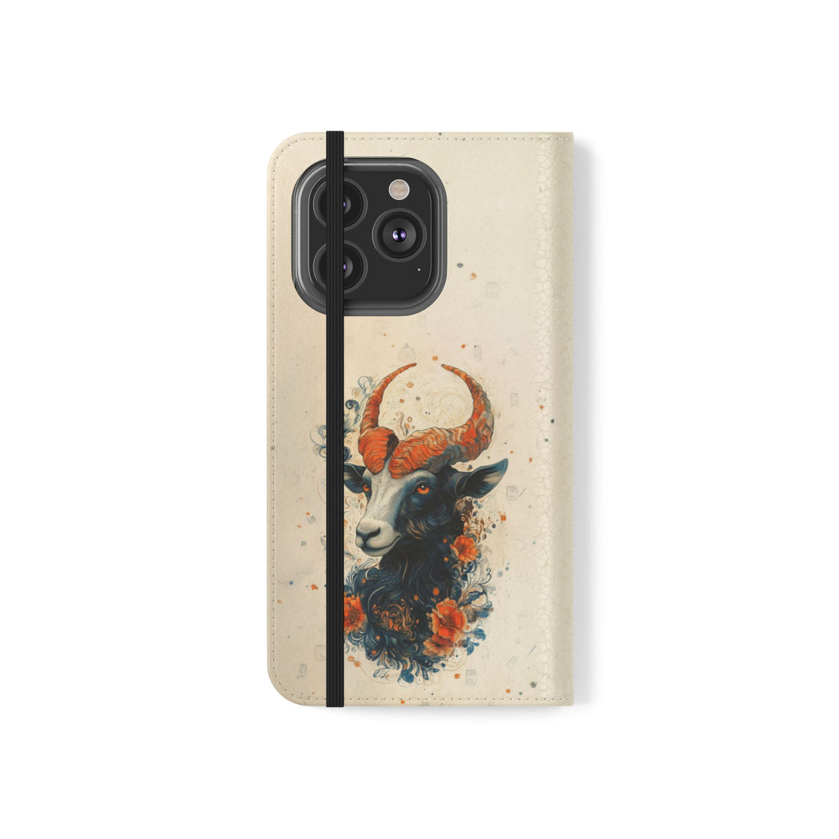 Capricorn Celestial Goat - Wallet Flip Case
