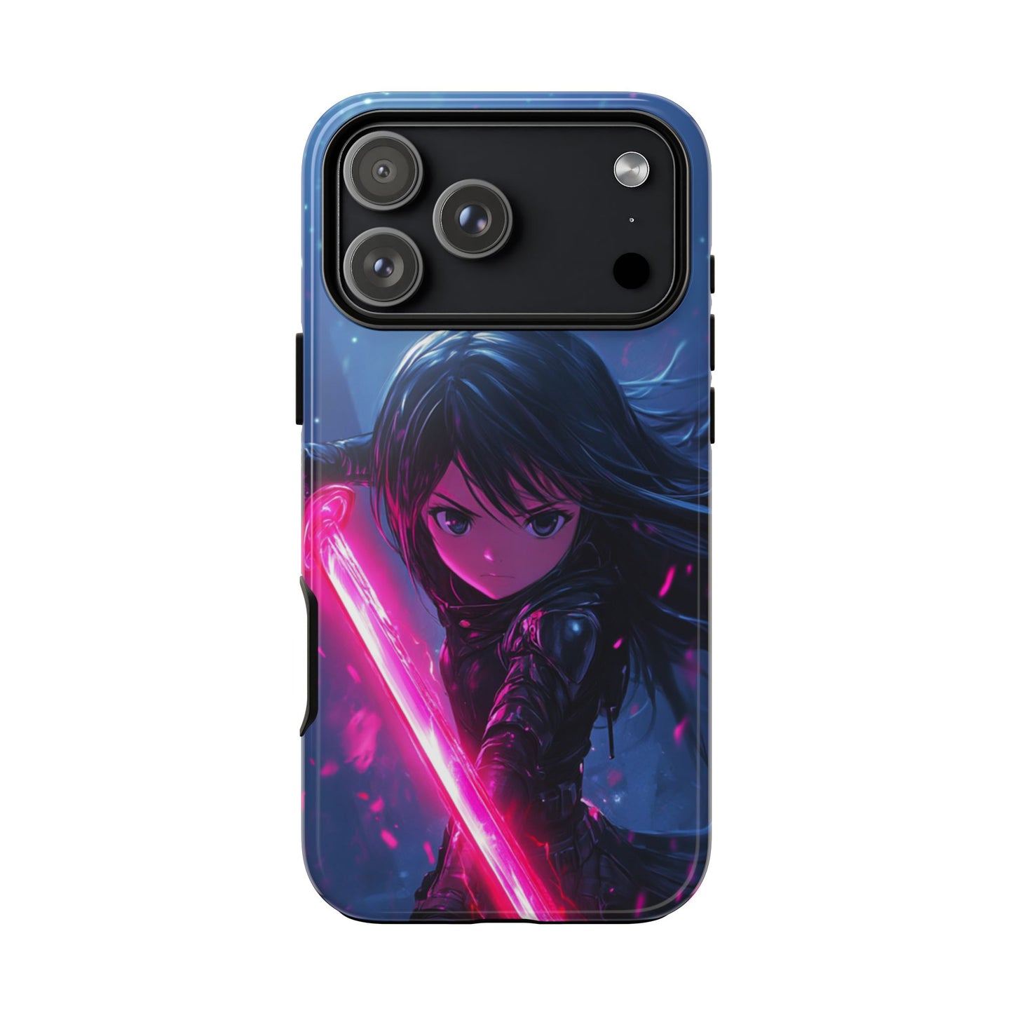 Neon Blade Warrior – Tough iPhone Case