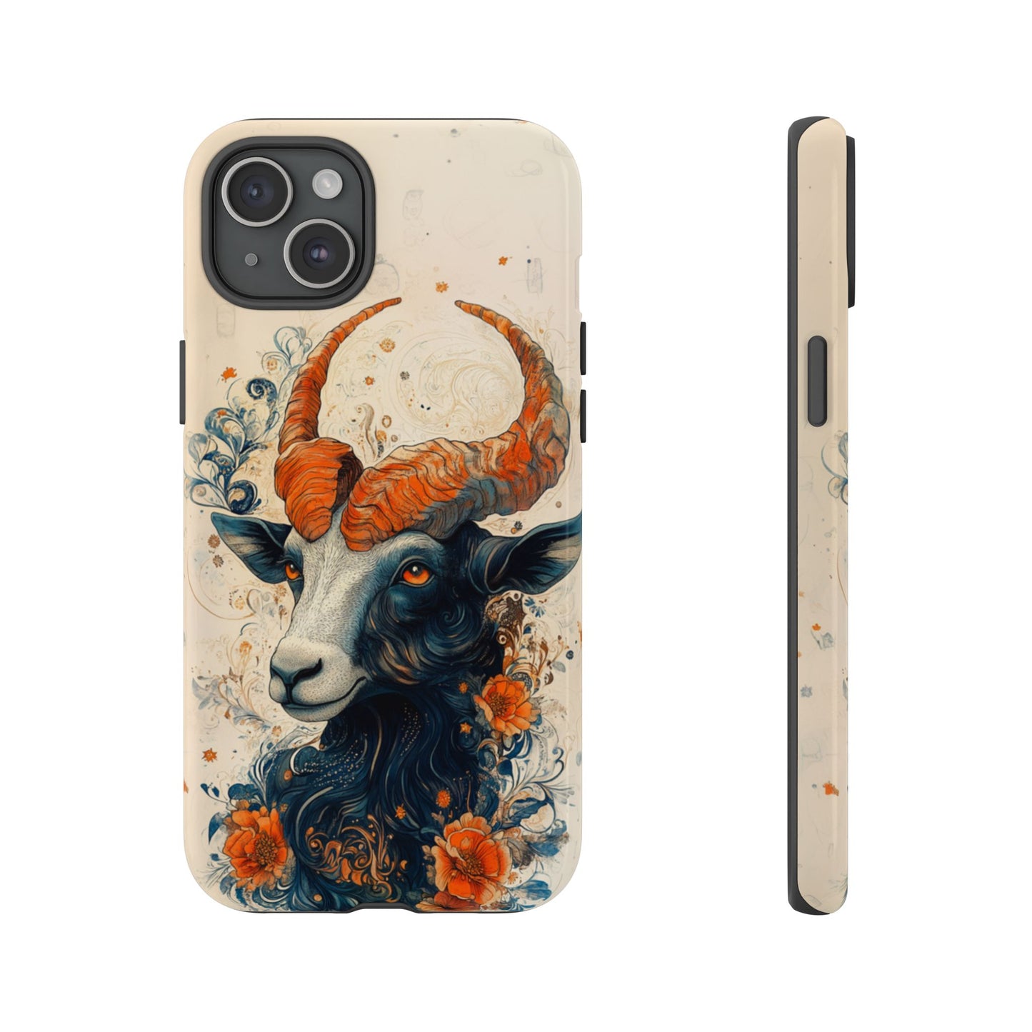 Capricorn Zodiac Artistic Floral Phone Case – iPhone, Google Pixel, Samsung Galaxy