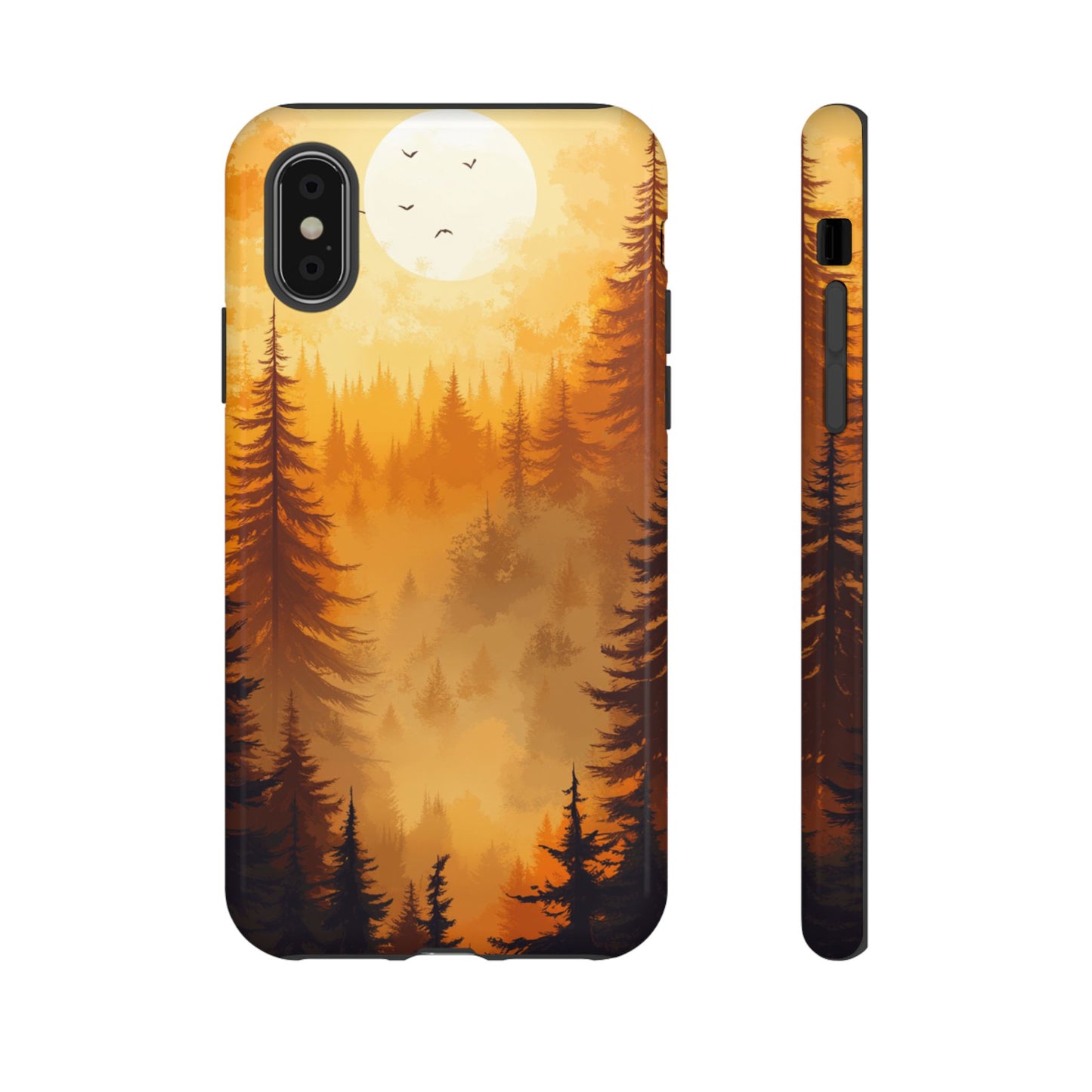 Golden Forest Silhouette – Tough iPhone Case