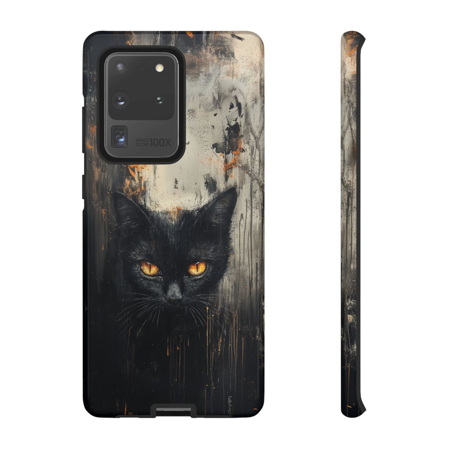 Black Cat Shadow Gaze - Tough Samsung Galaxy Case