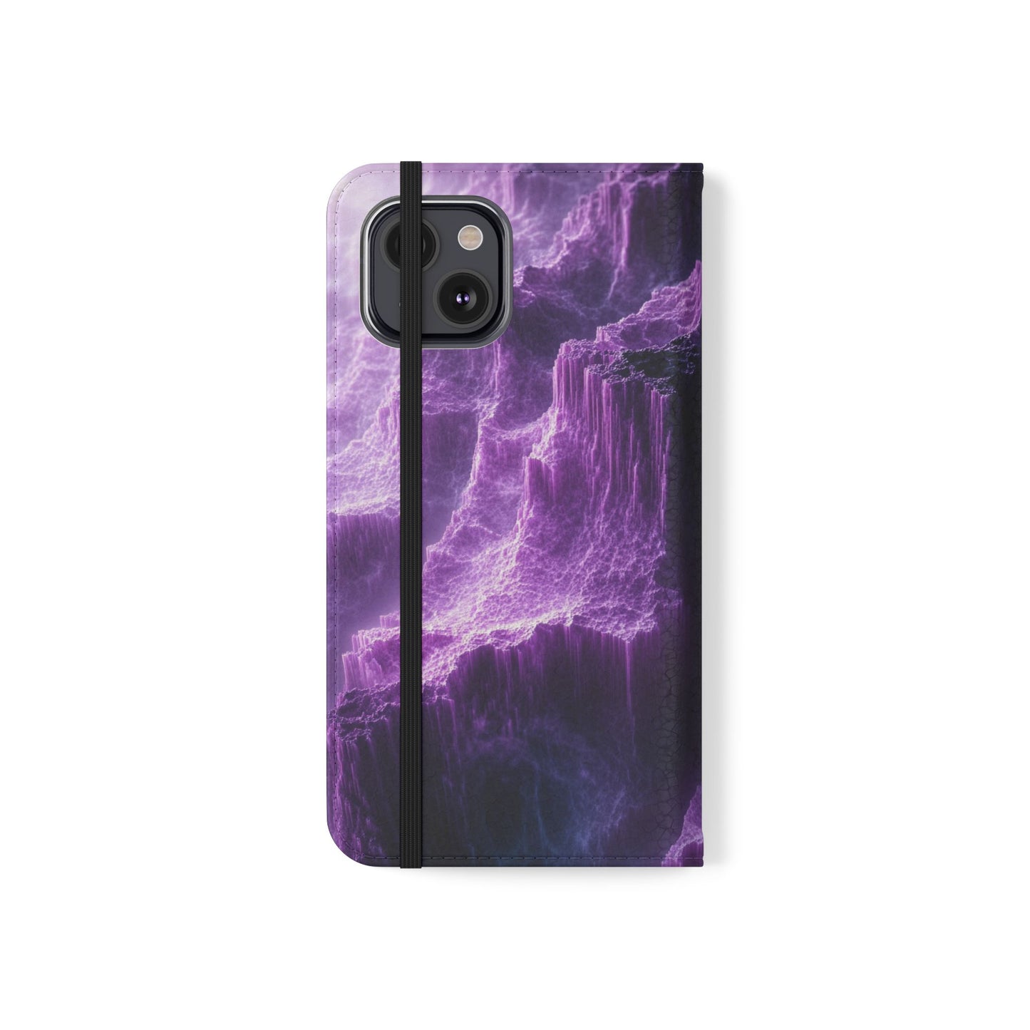 Purple Crystal Canyon - Wallet Flip Case