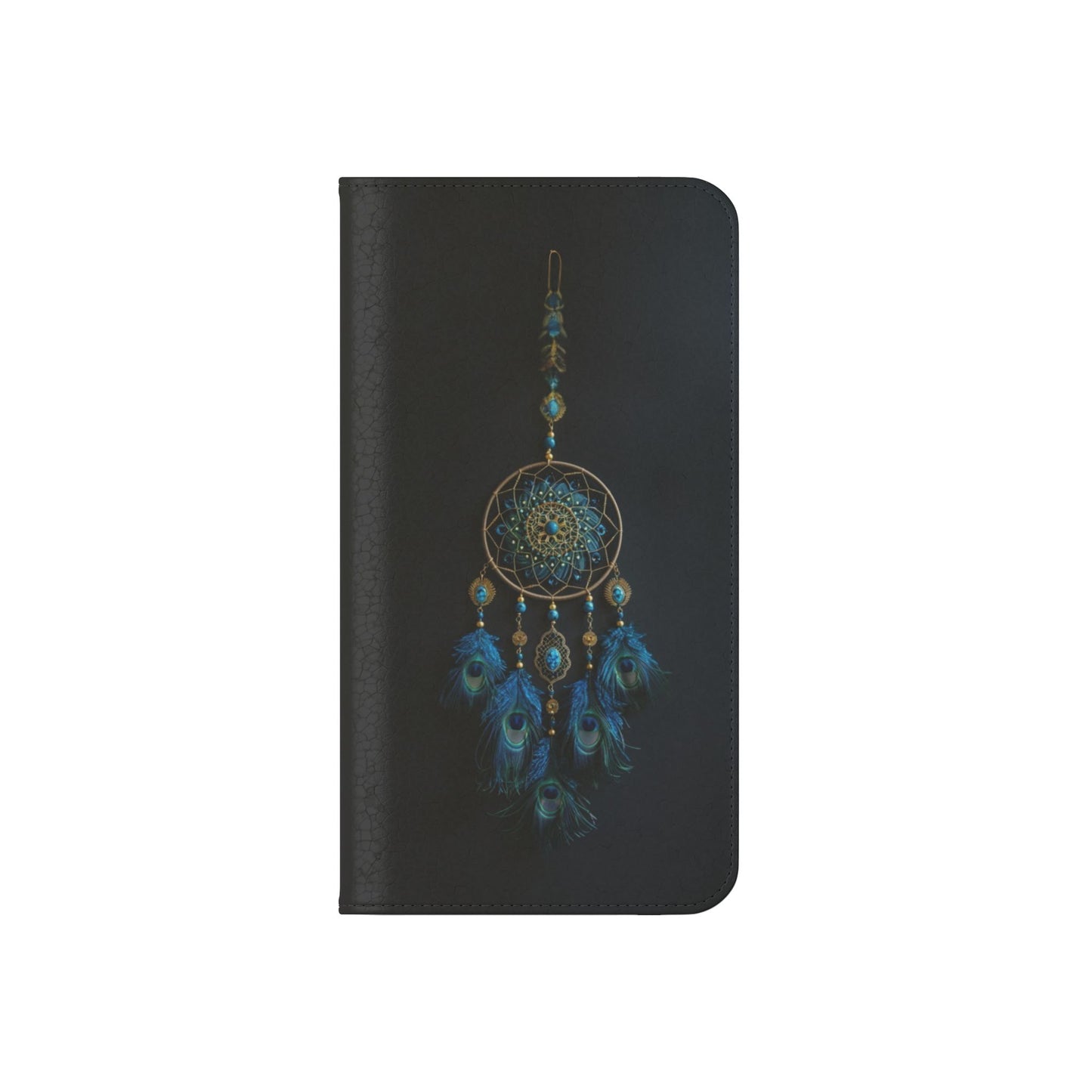 Peacock Feather Dreamcatcher - Wallet Flip Case