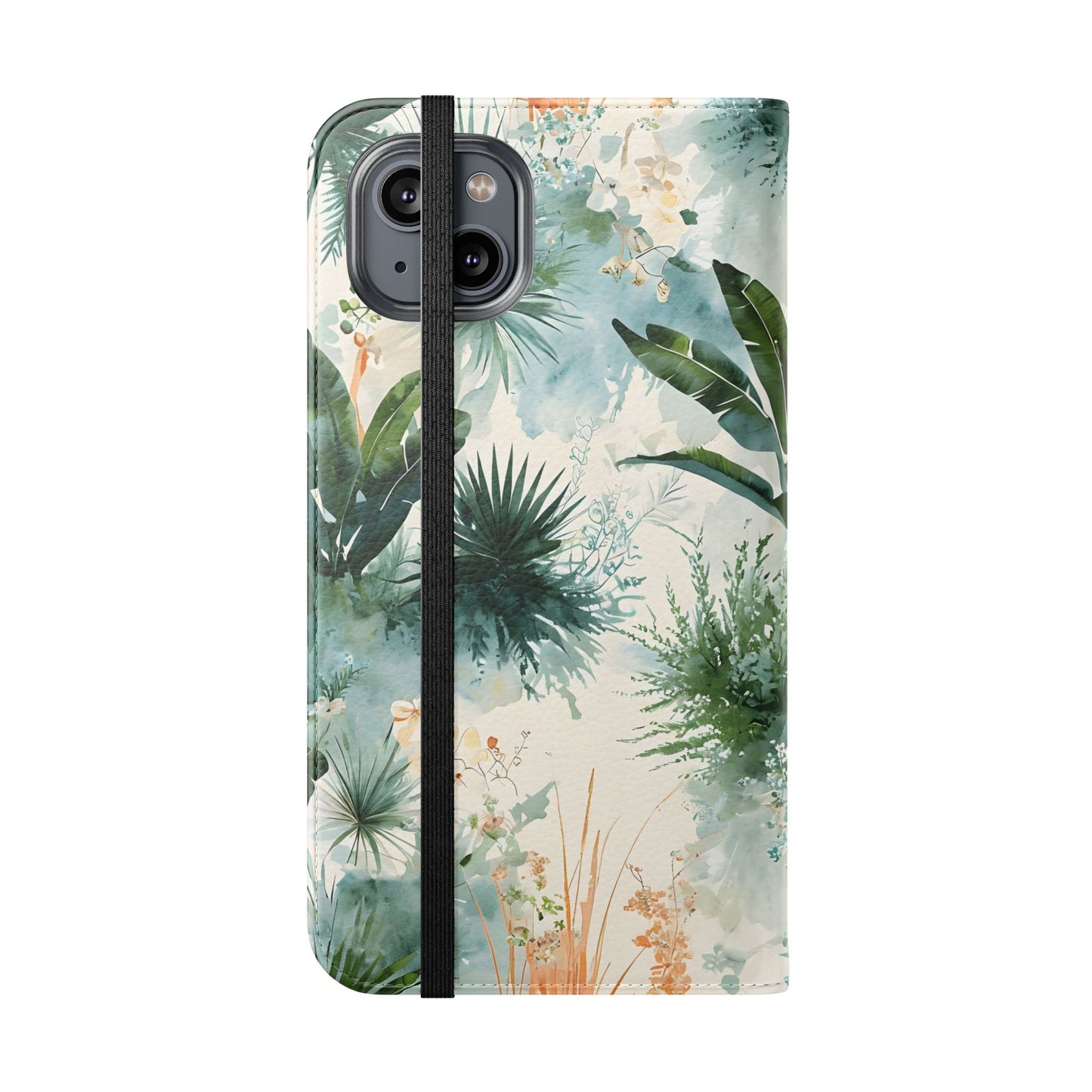 Tropical Botanical Watercolor - Wallet Flip Case