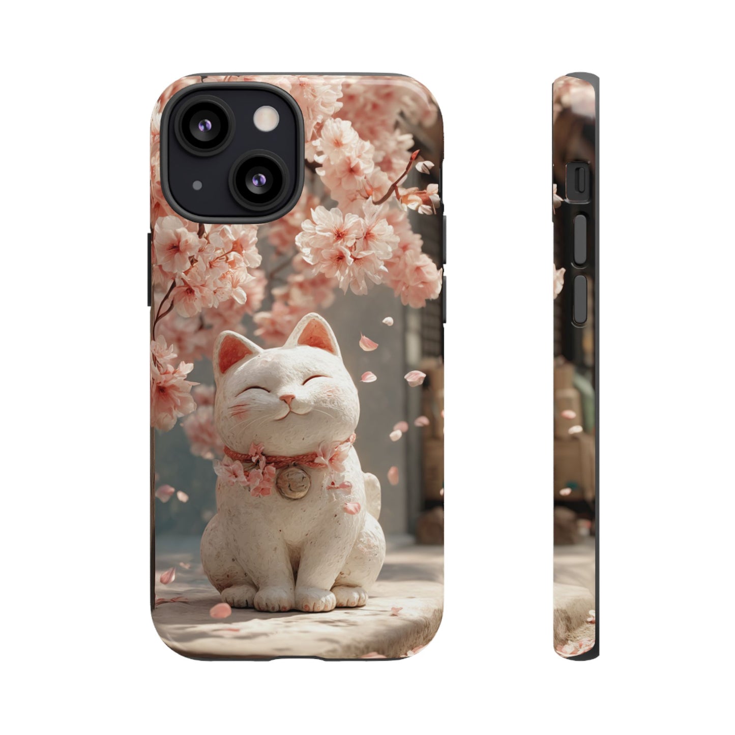 Sakura Lucky Cat - Tough iPhone Case