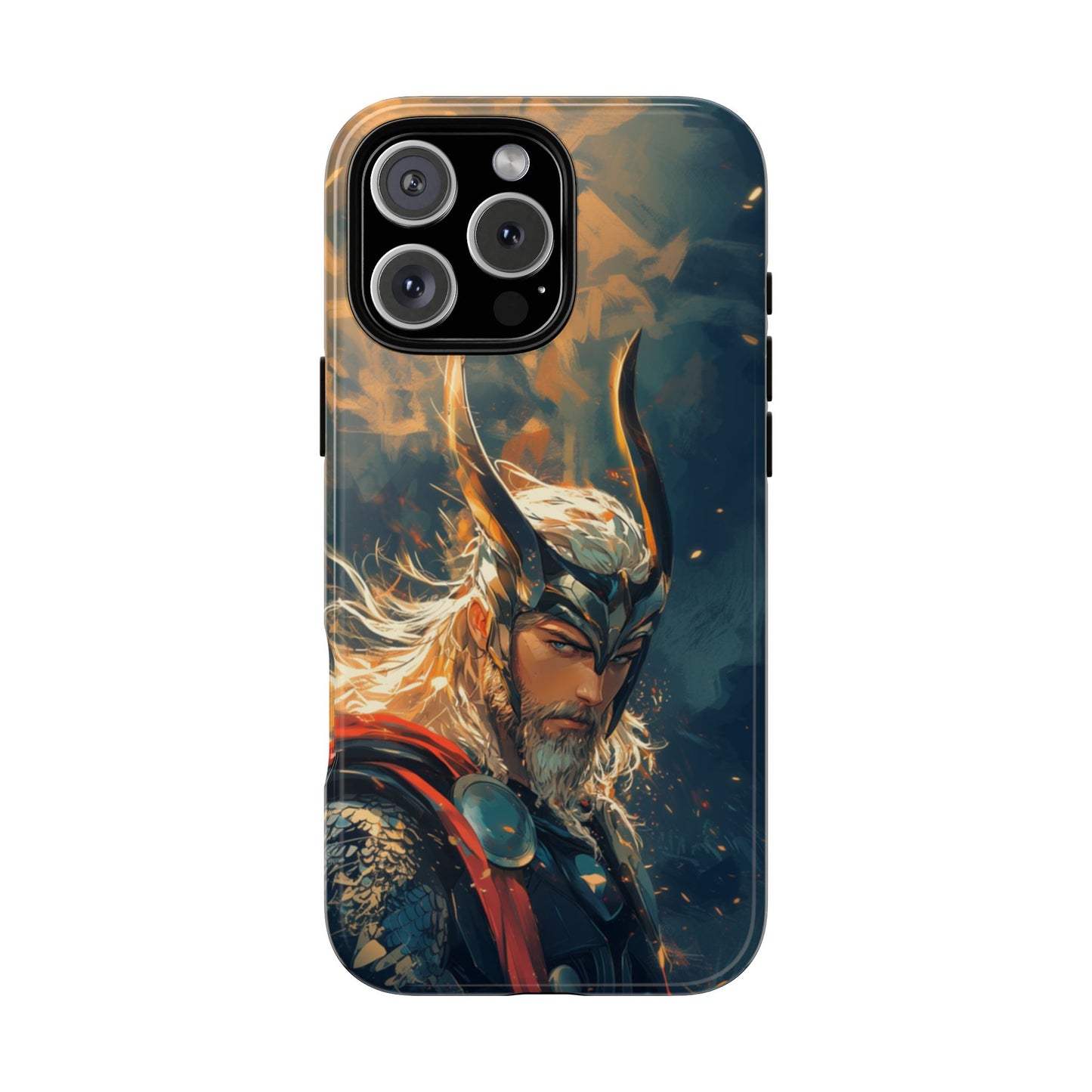 Storm-Bringer: Epic Thor Anime-Style Phone Case - iPhone, Google Pixel, Samsung