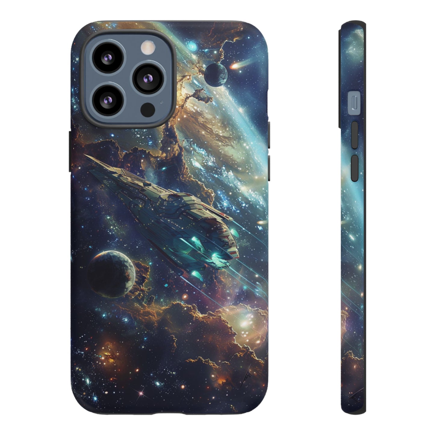 Galactic Voyage: Futuristic Spaceship - iPhone, Google Pixel, Samsung Galaxy