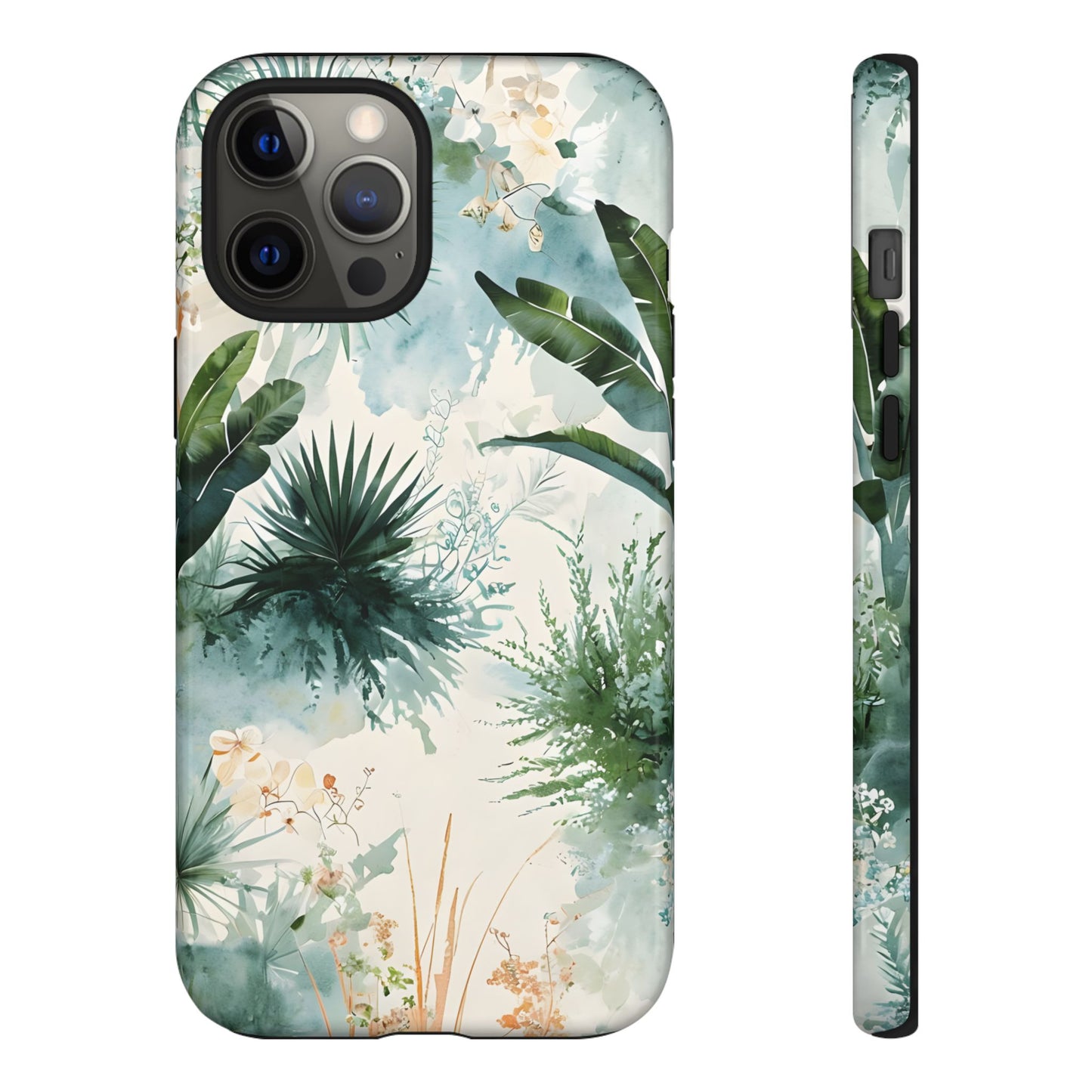 Tropical Botanical Watercolor - Tough iPhone Case