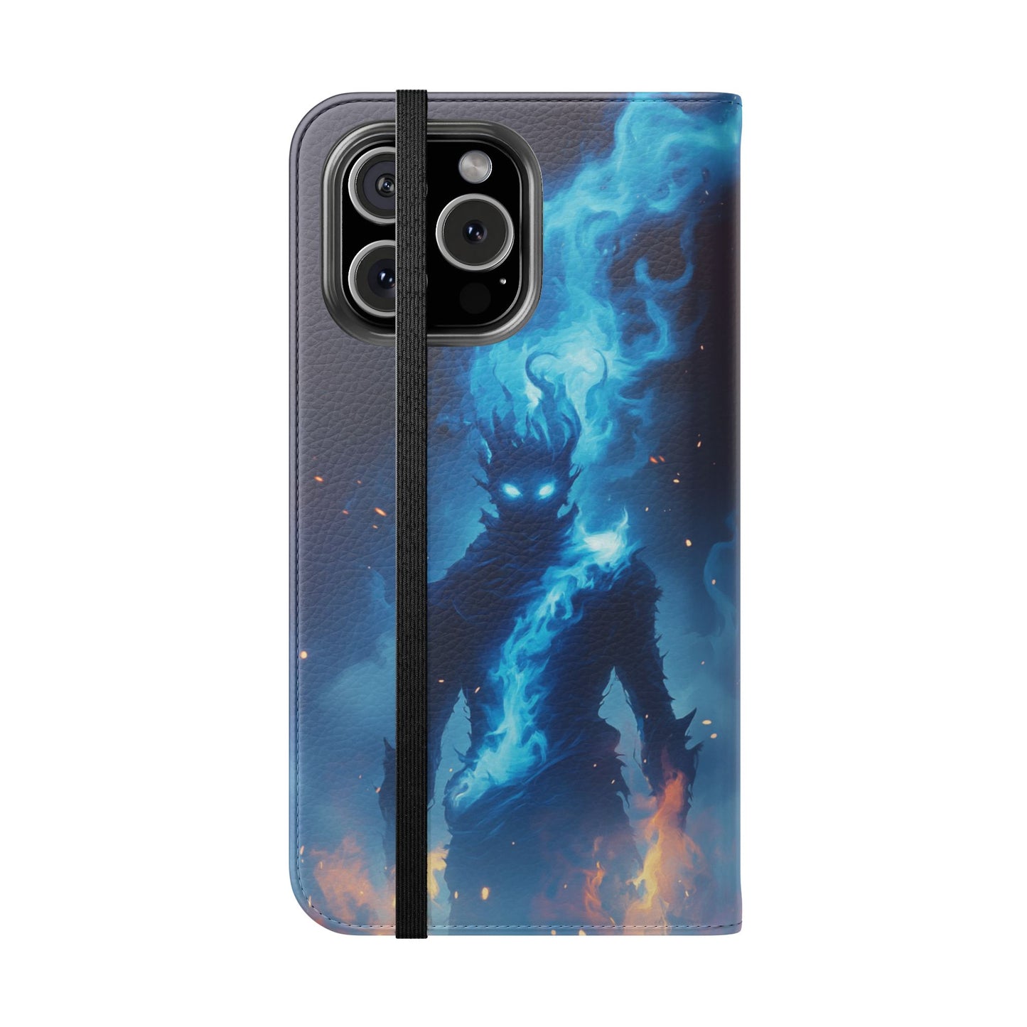 Blue Flame Spirit - Wallet Flip Case