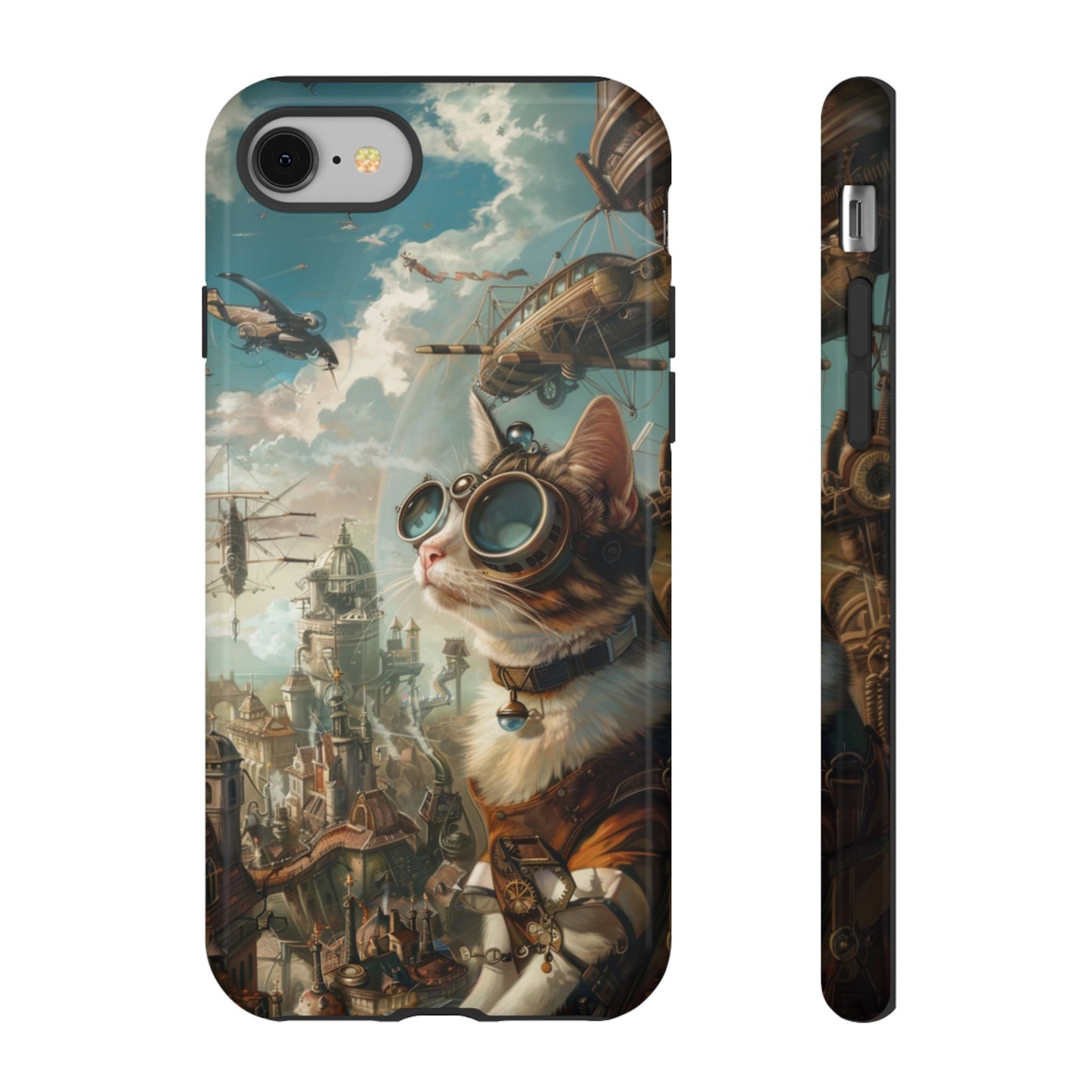 Steampunk Aviator Cat - Tough iPhone Case