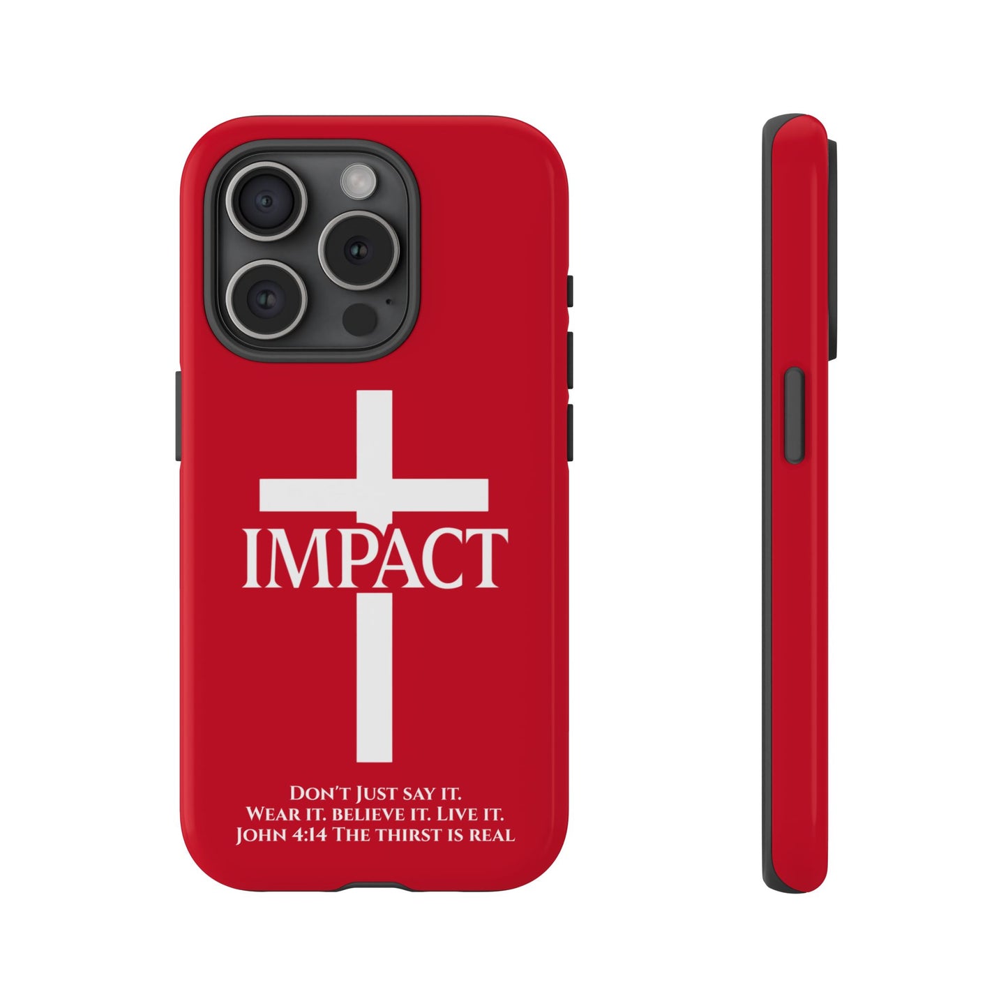 Impact Red - Tough iPhone Case