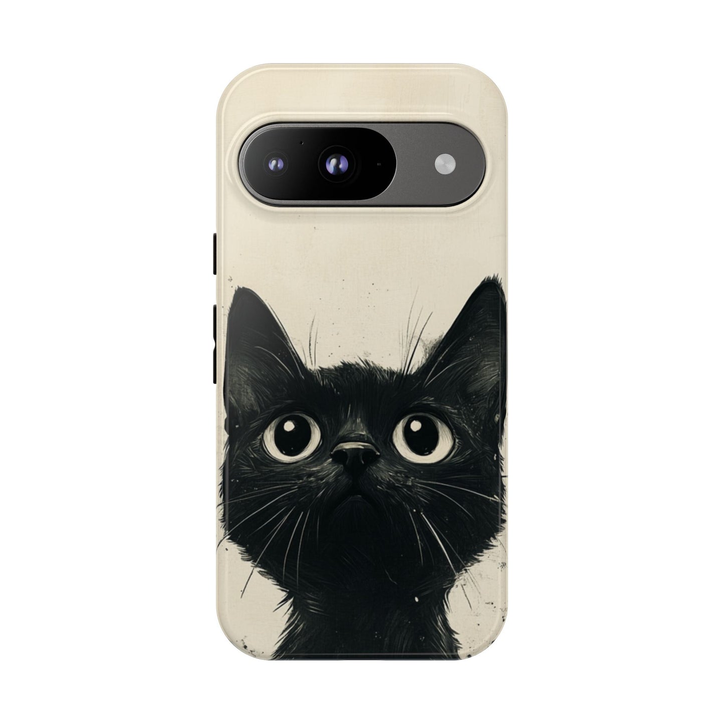 Black Cat Ink Sketch - Tough Google Pixel Case