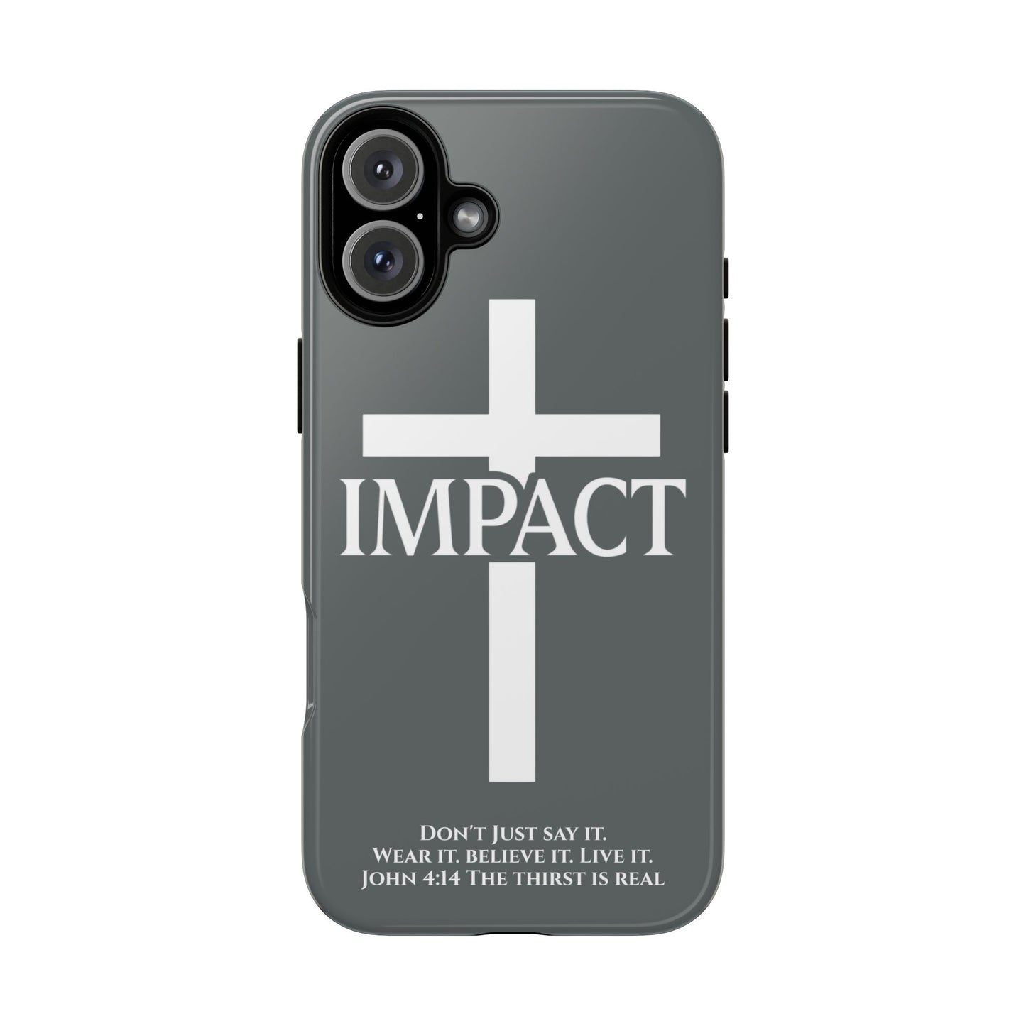 Impact Gray- Tough iPhone Case
