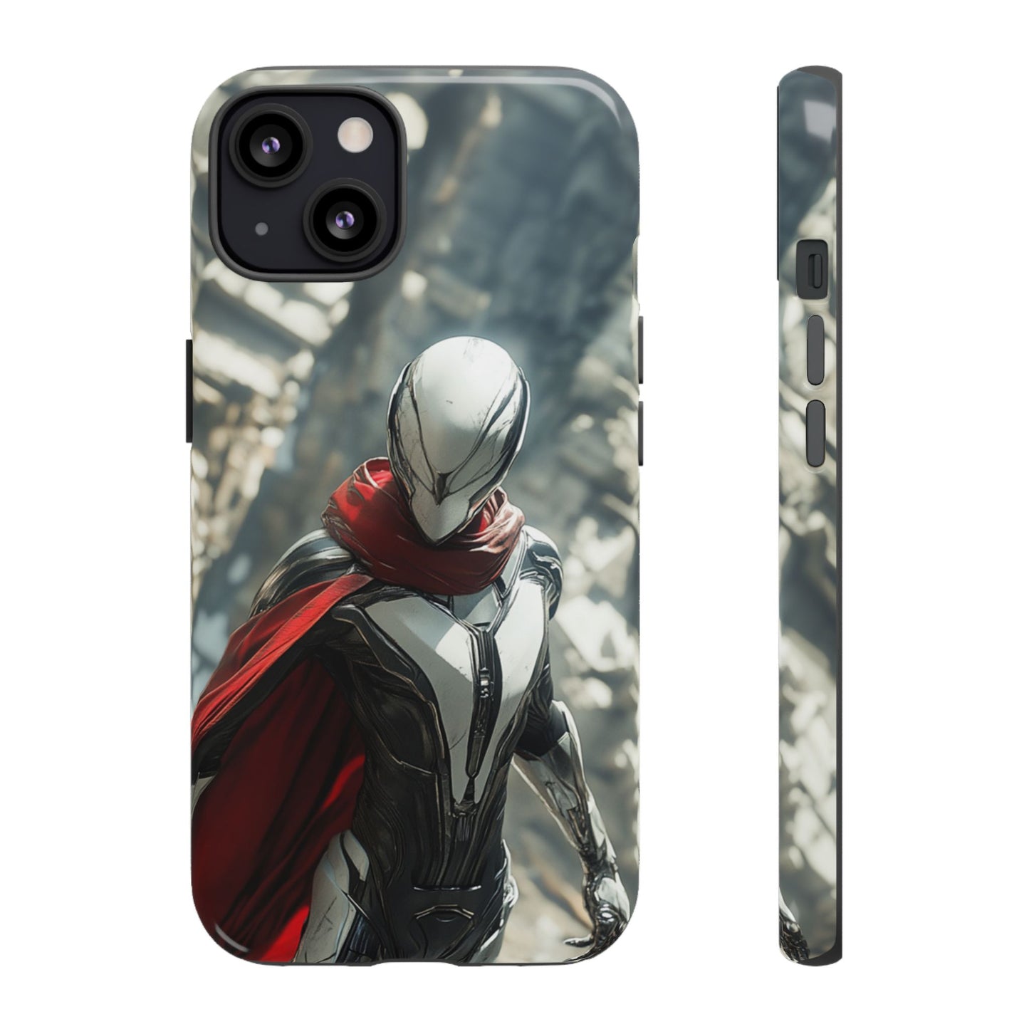 Crimson Sentinel Phone Case – iPhone, Google Pixel, Samsung Galaxy