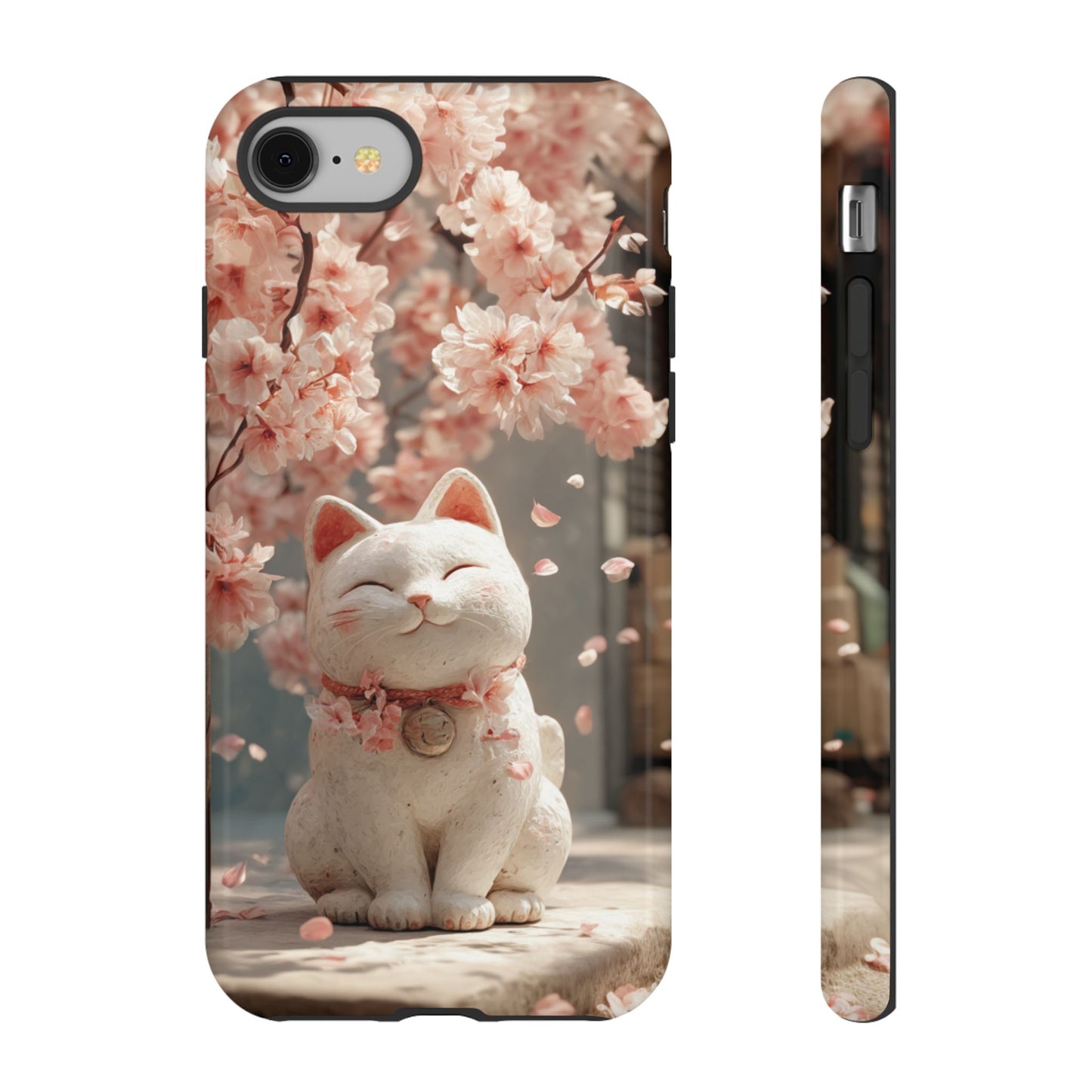 Sakura Lucky Cat - Tough iPhone Case