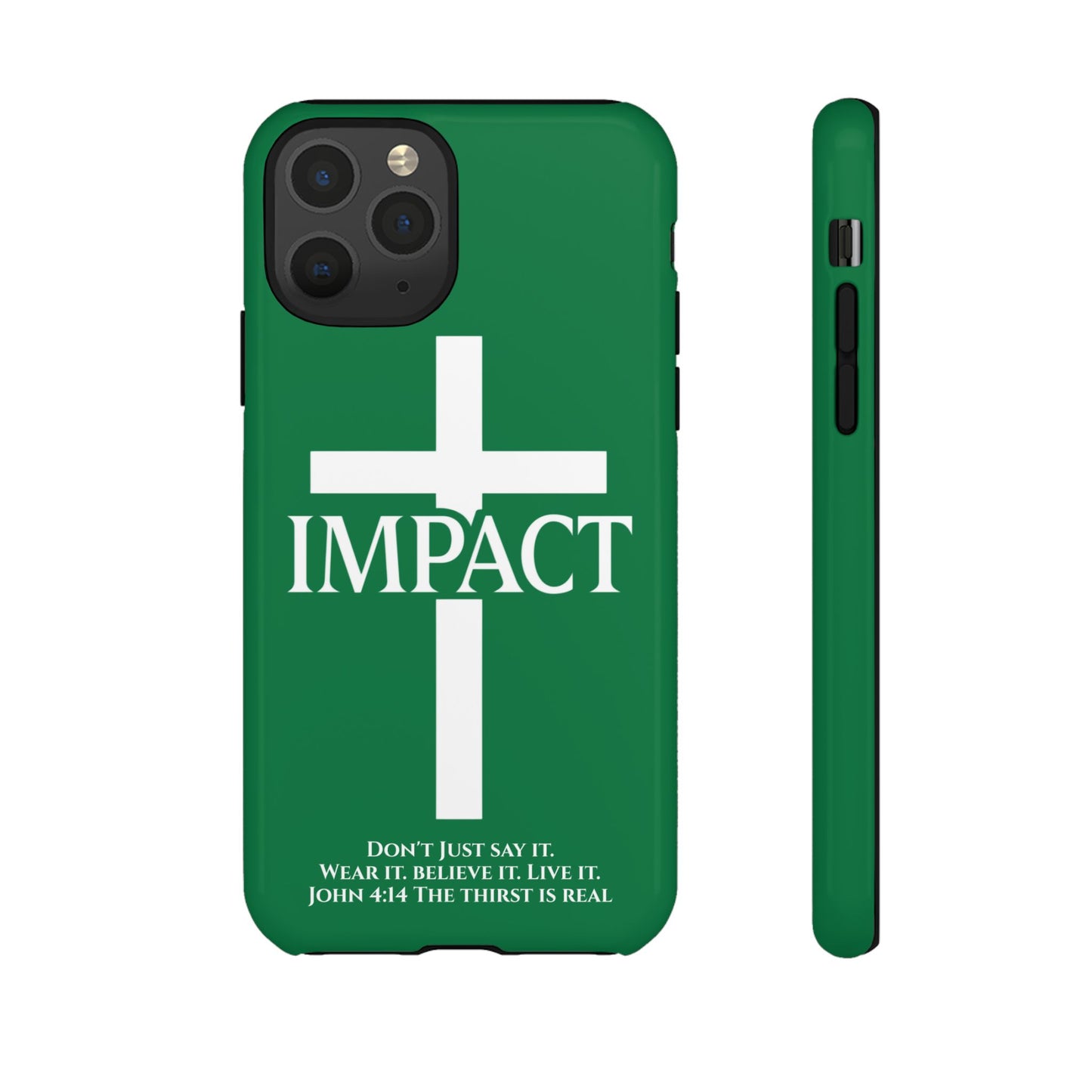 Impact Green - Tough iPhone Case