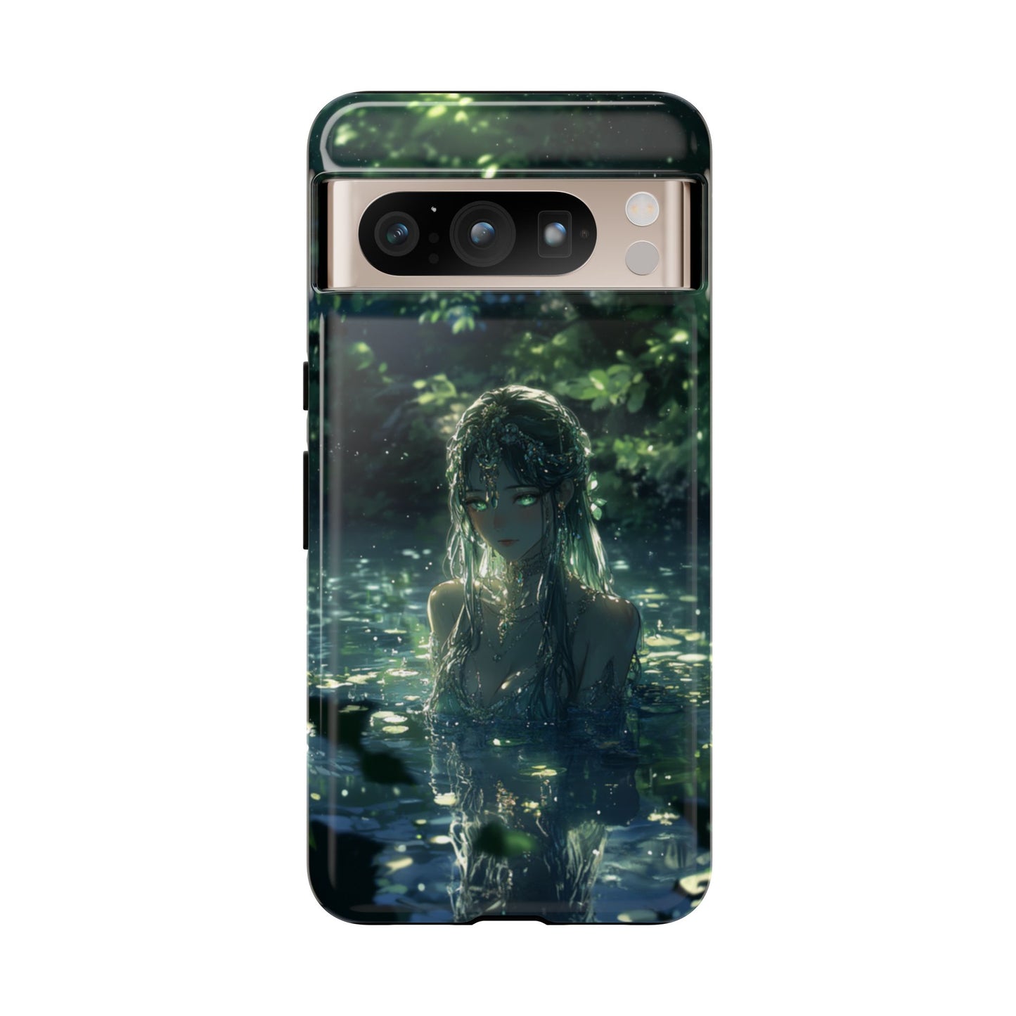 Forest Water Nymph Green Eyes Pond - Tough Google Pixel Case