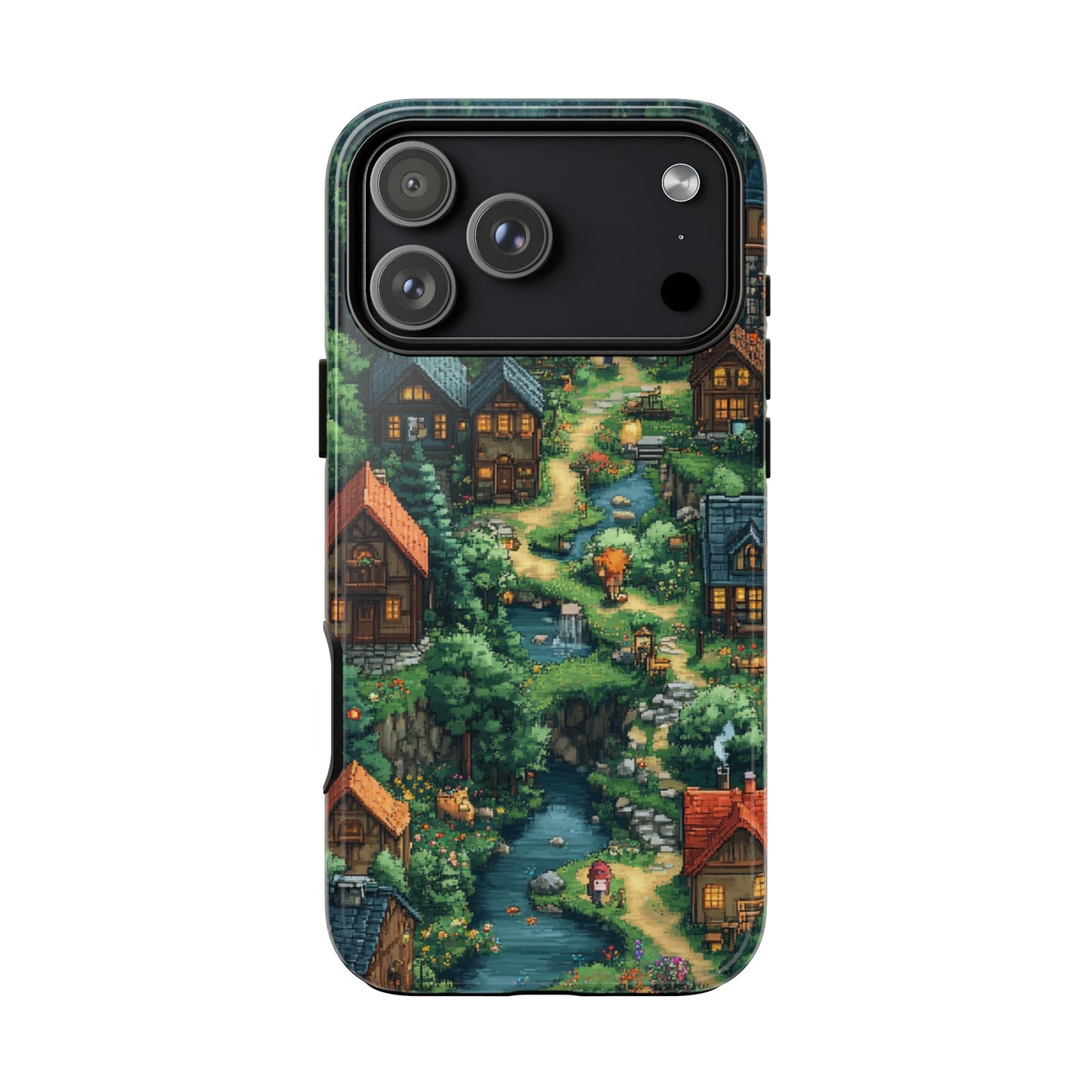 Pixel Forest Hamlet - Tough iPhone Case