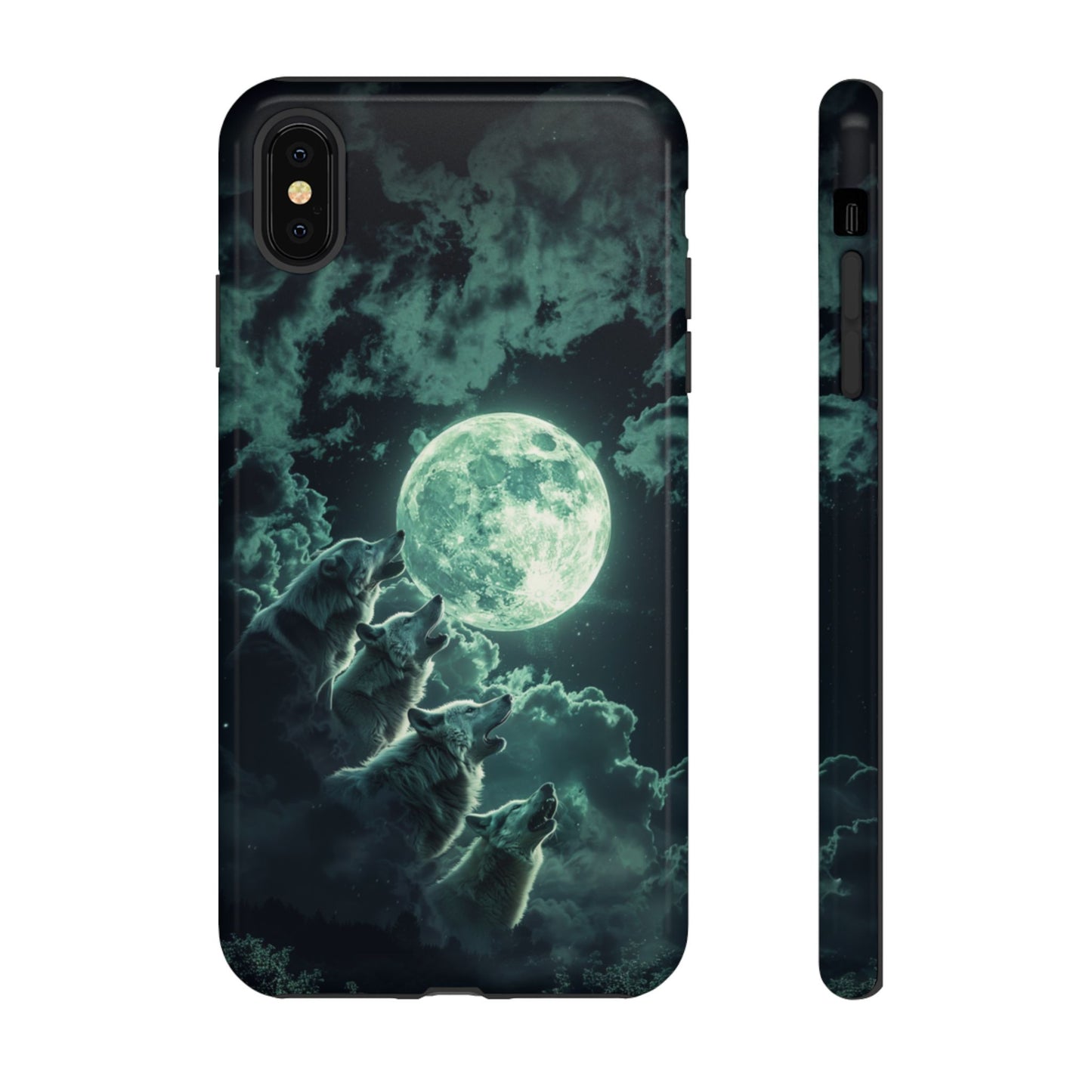 Moonlit Wolf Chorus - Tough iPhone Case