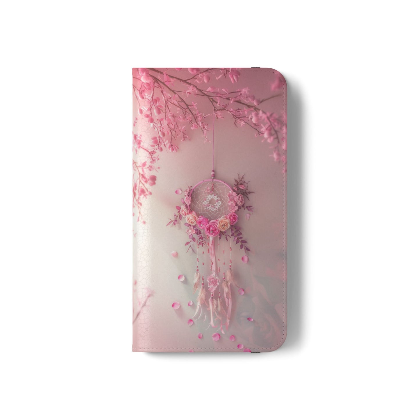 Pink Rose Dreamcatcher - Wallet Flip Case