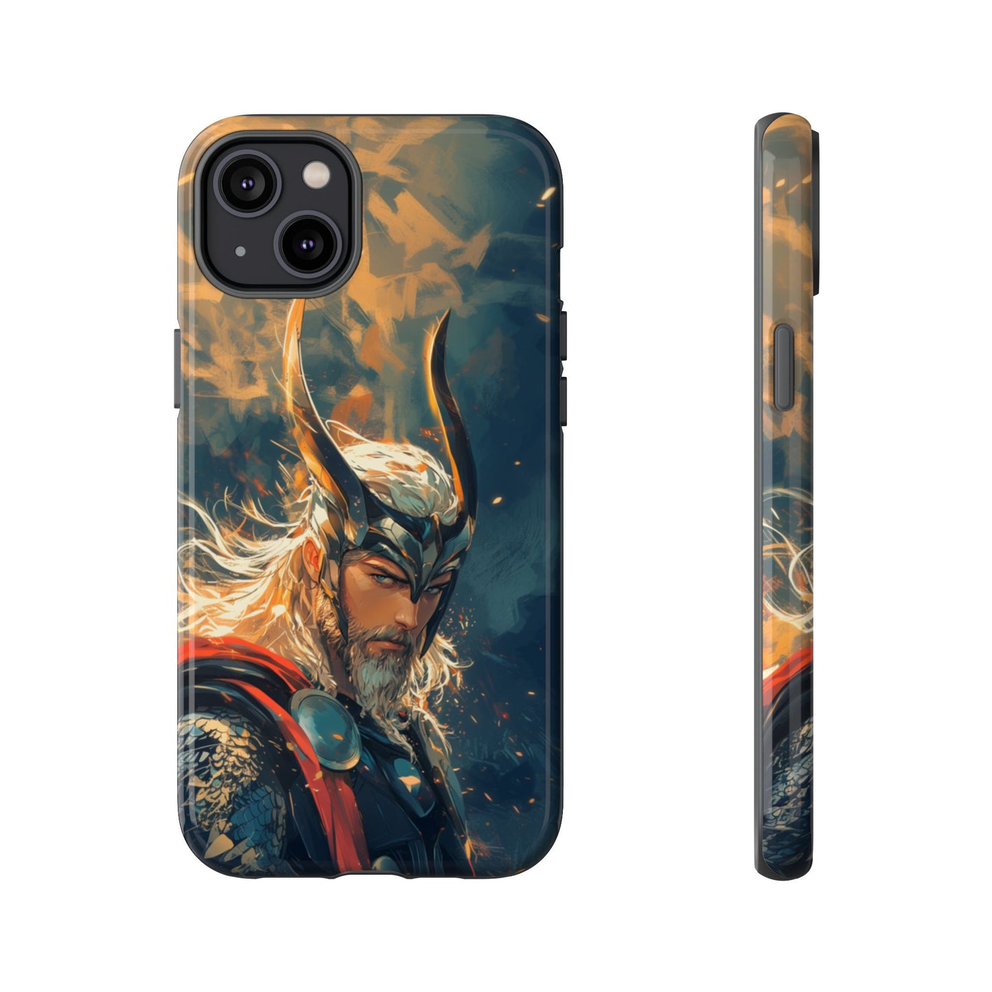 Storm-Bringer: Epic Thor Anime-Style Phone Case - iPhone, Google Pixel, Samsung