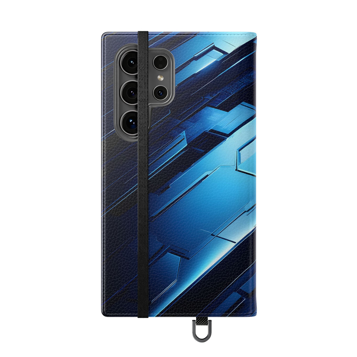 Blue Tech Matrix - Wallet Flip Case