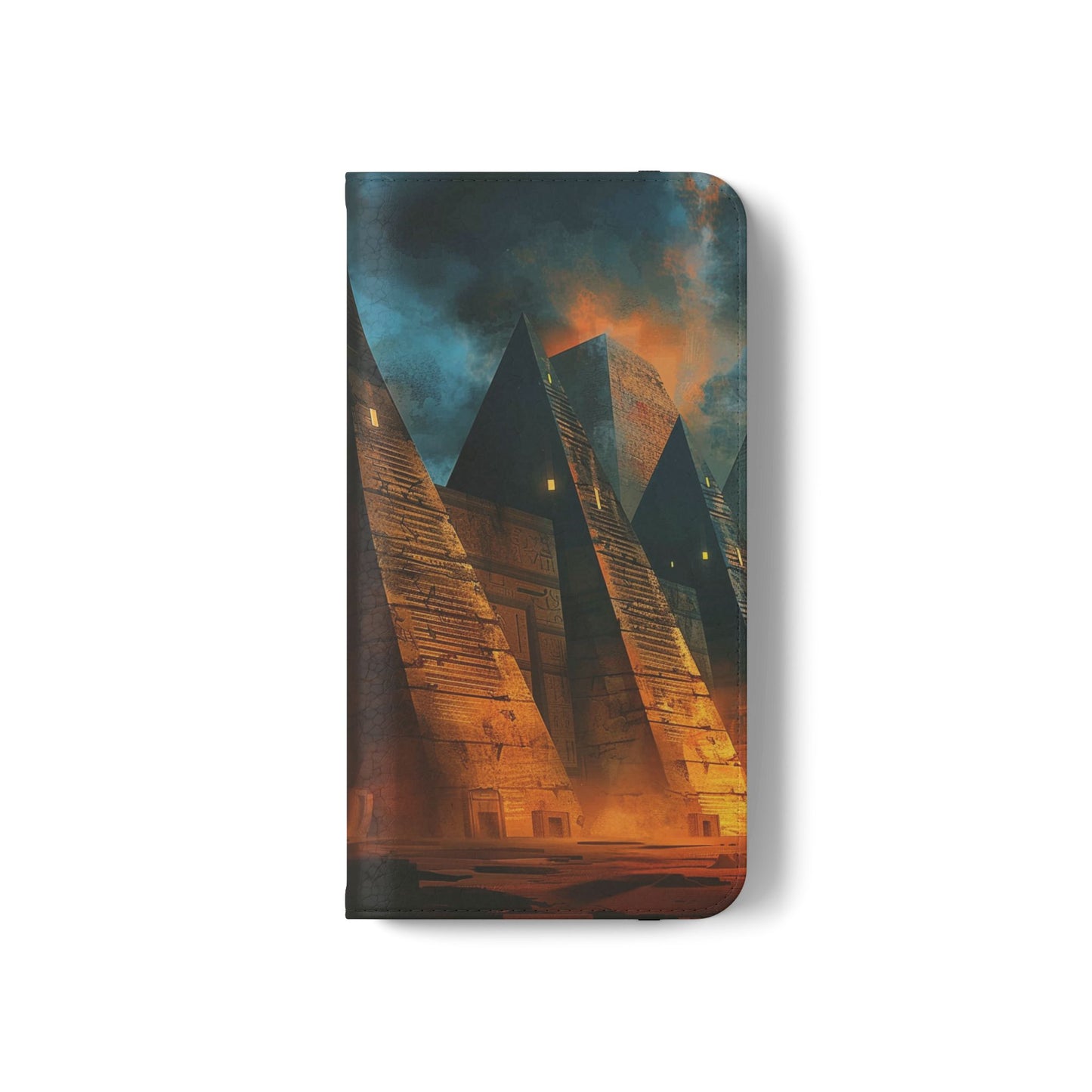 Ancient Egyptian Pyramids Sunset - Wallet Flip Case