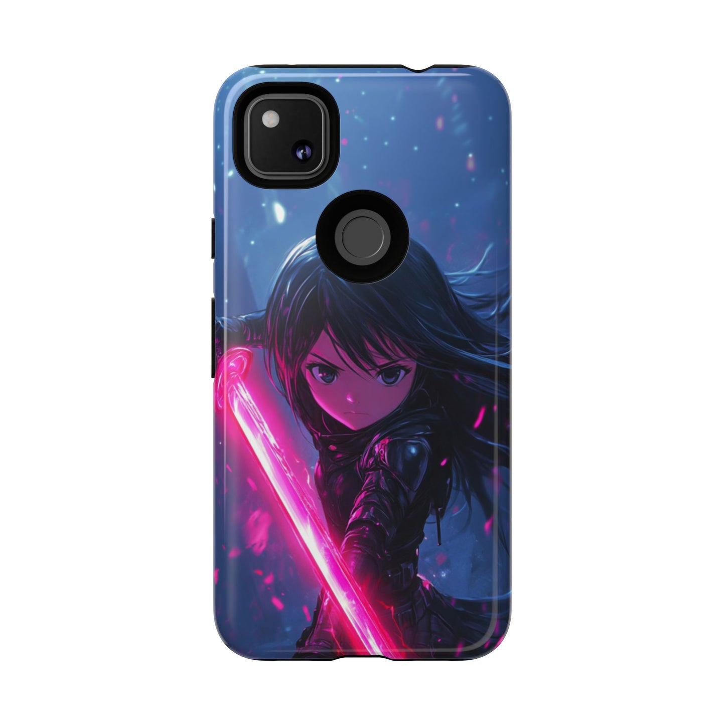 Neon Blade Warrior – Tough Google Pixel Case