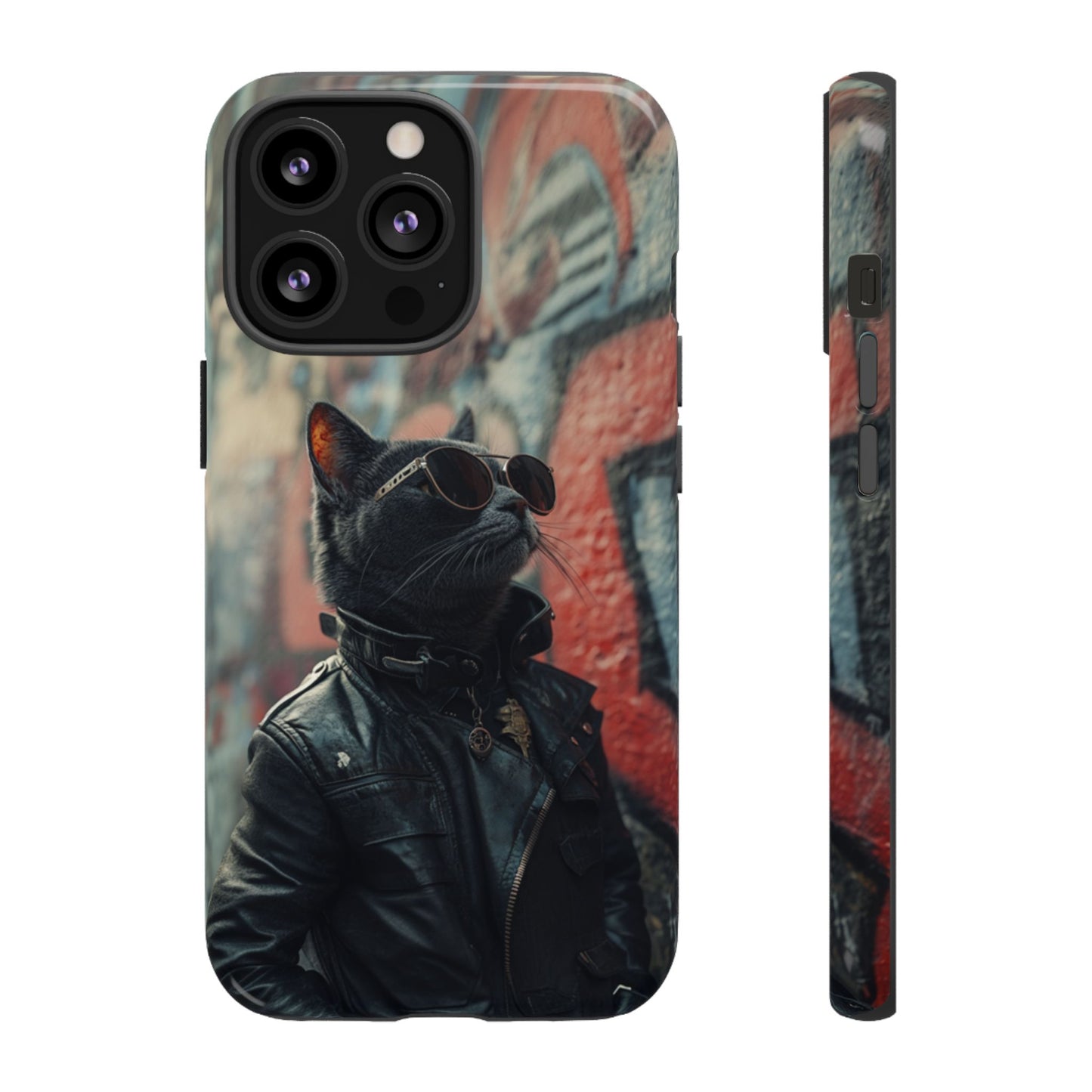 Punk Rock Cat Phone Case – iPhone, Google Pixel, Samsung Galaxy