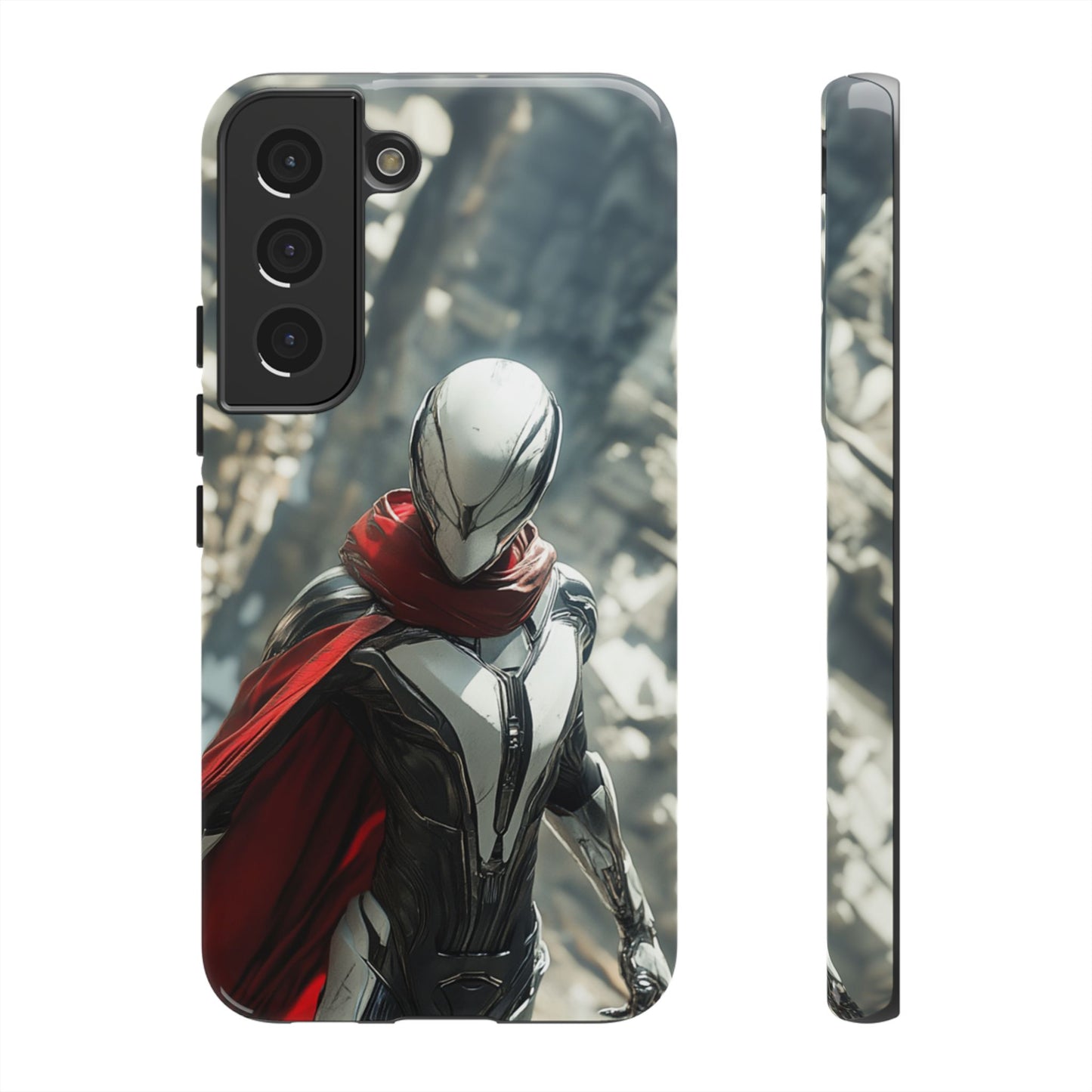 Crimson Sentinel Phone Case – iPhone, Google Pixel, Samsung Galaxy