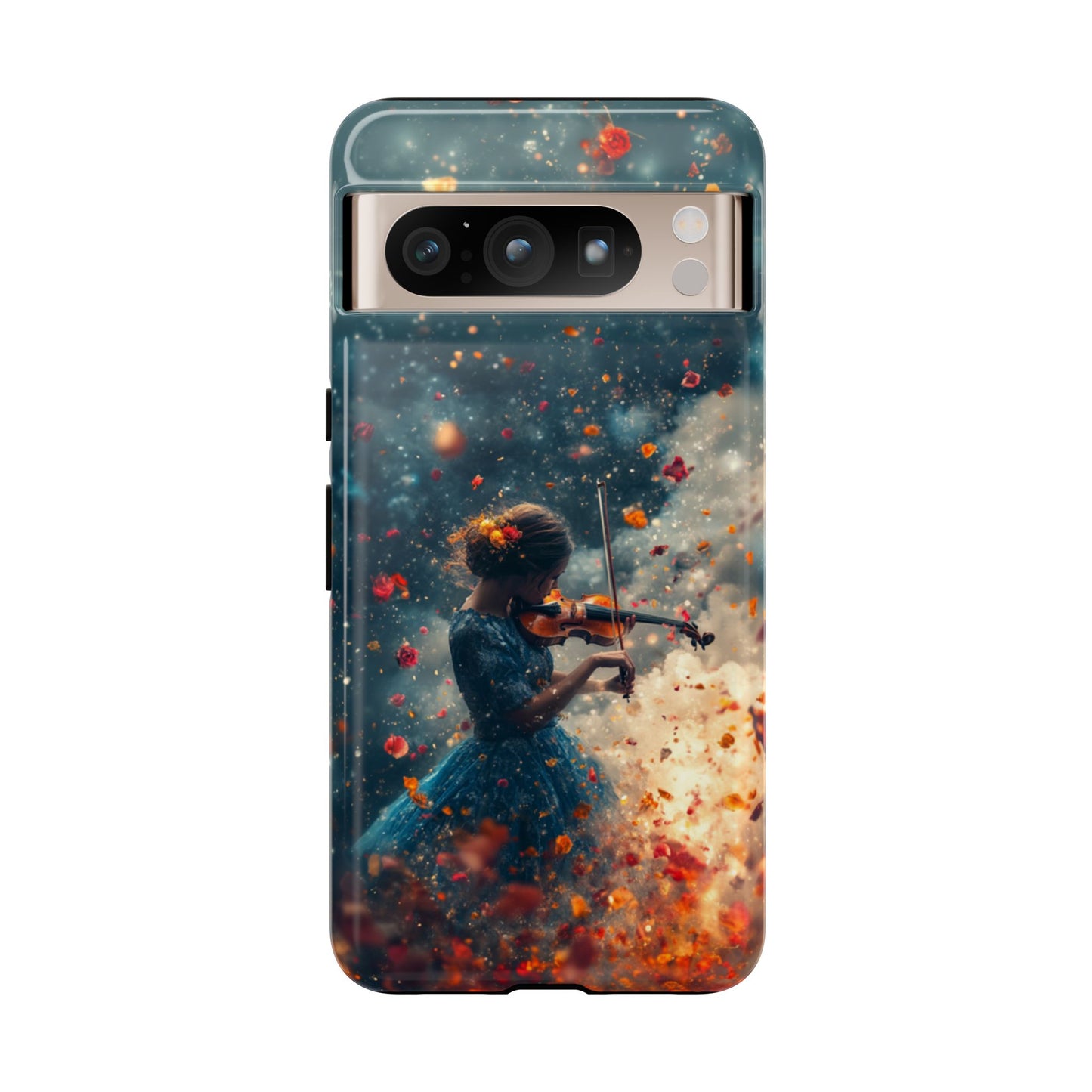 Petal Breeze Violinist Phone Case - iPhone, Google Pixel, Samsung Galaxy