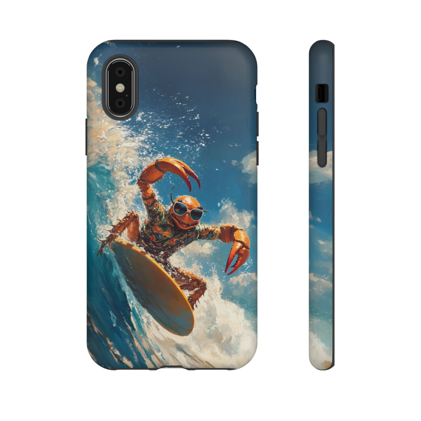 Surfing Crab - Tough iPhone Case
