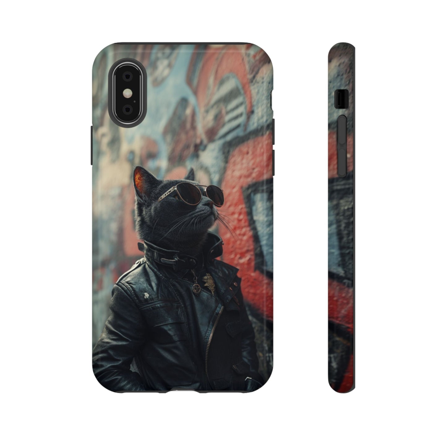 Punk Rock Cat Phone Case – iPhone, Google Pixel, Samsung Galaxy