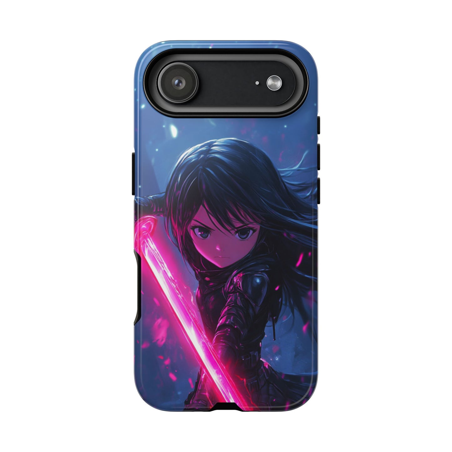 Neon Blade Warrior – Tough iPhone Case