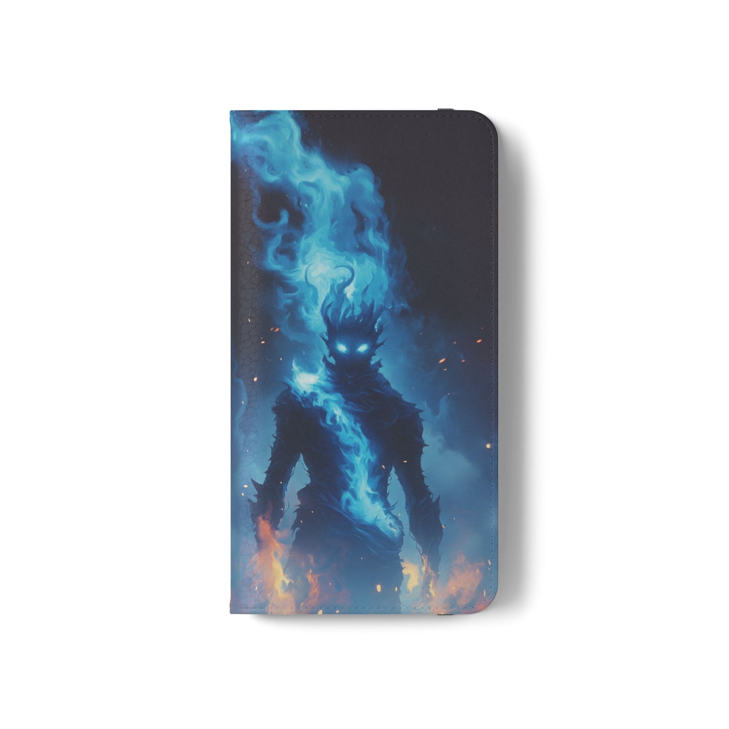 Blue Flame Spirit - Wallet Flip Case