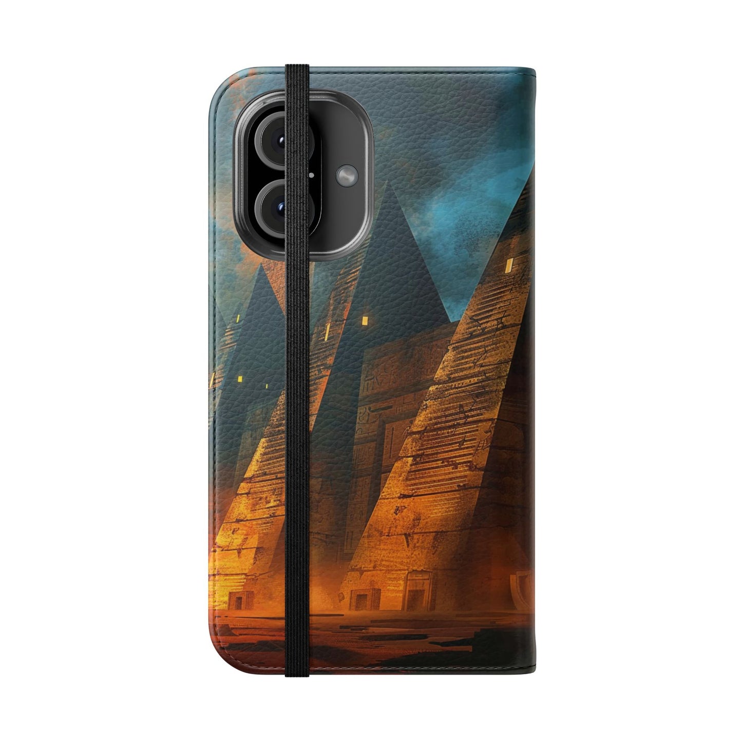 Ancient Egyptian Pyramids Sunset - Wallet Flip Case
