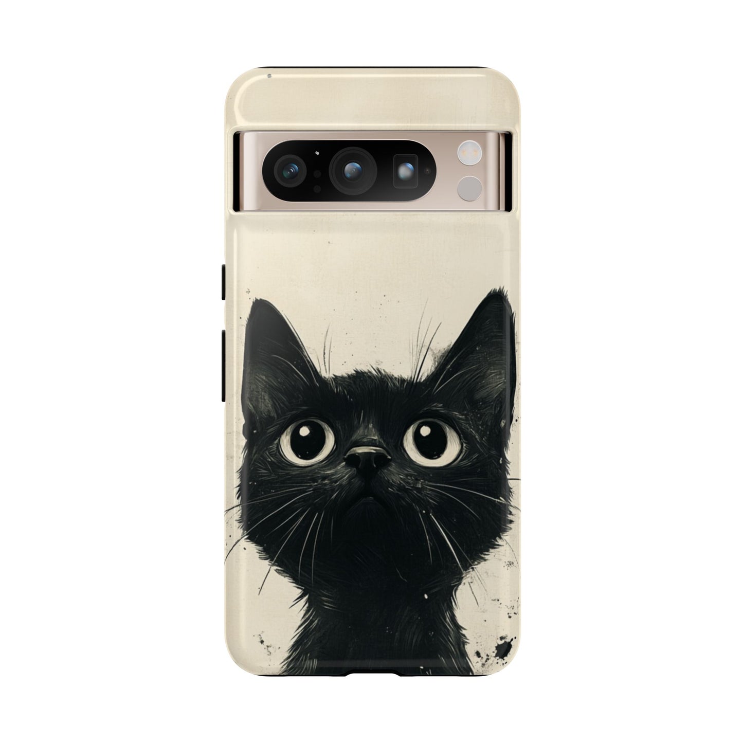 Black Cat Ink Sketch - Tough Google Pixel Case