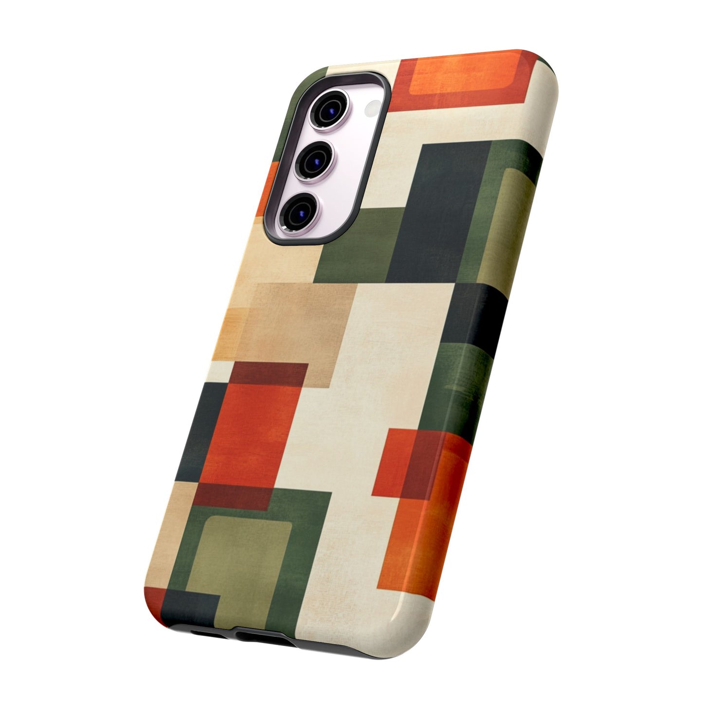 Mid-Century Modern Geometric Pattern Phone Case - iPhone, Google Pixel, Samsung Galaxy