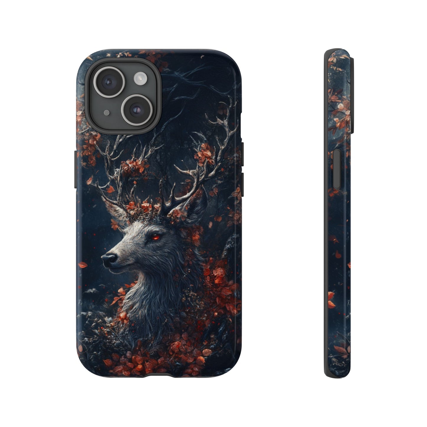 Crimson Stag Blossom – Tough iPhone Case