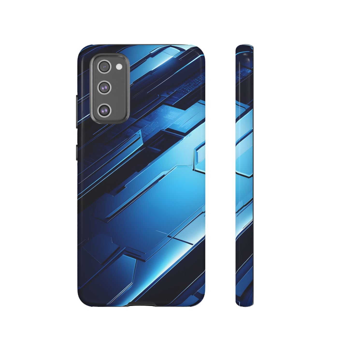 Blue Tech Matrix - Tough Samsung Galaxy Case