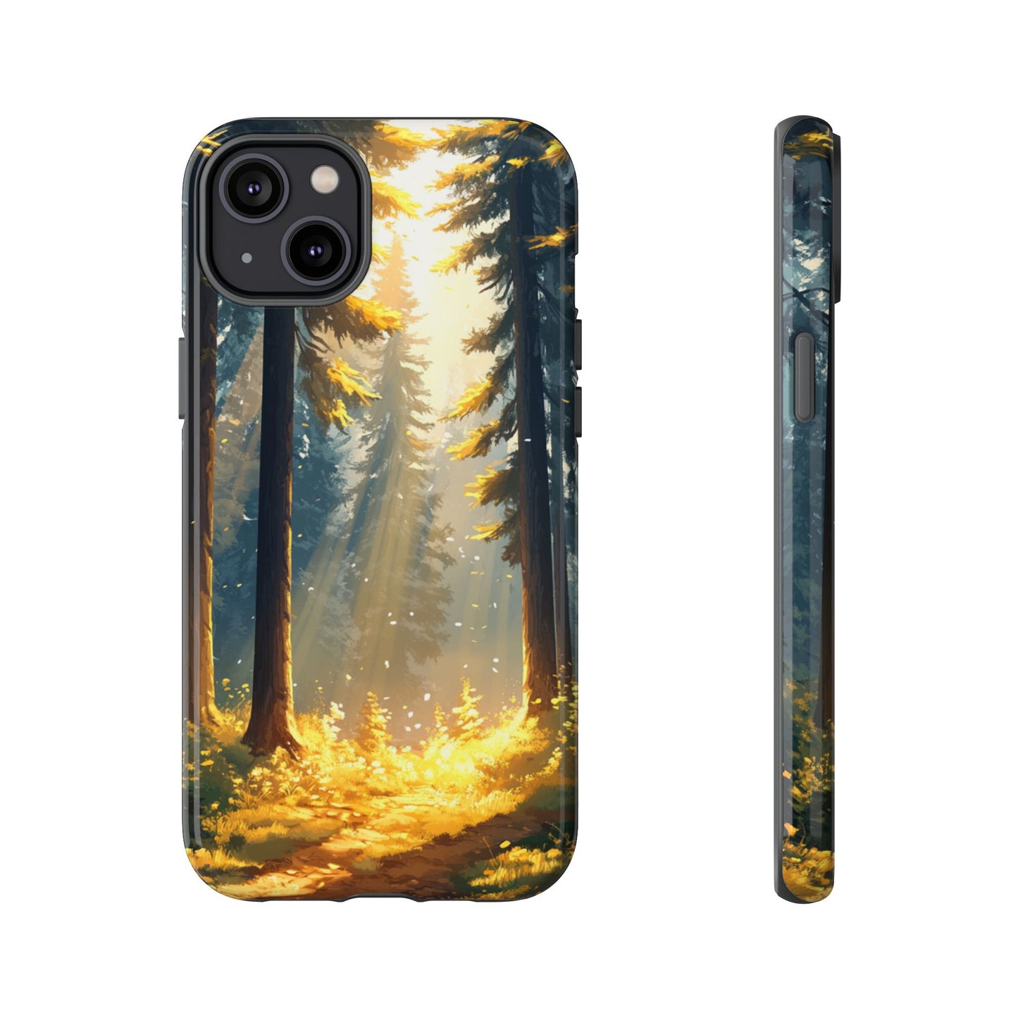 Golden Forest Path – Tough iPhone Case