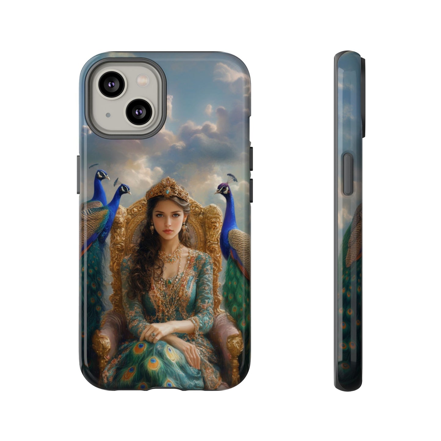 Hera Peacock Empress Golden Throne - Tough iPhone Case