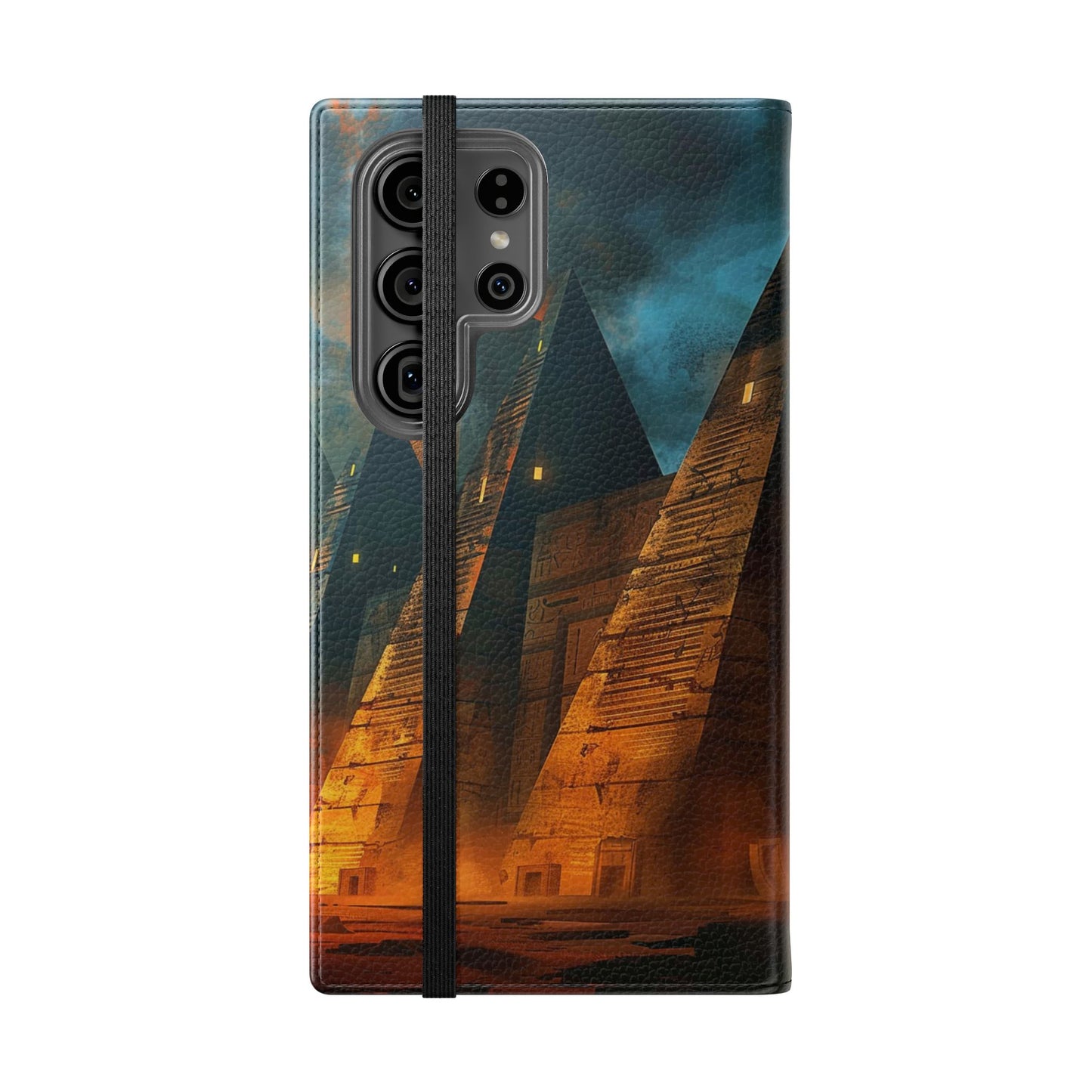 Ancient Egyptian Pyramids Sunset - Wallet Flip Case